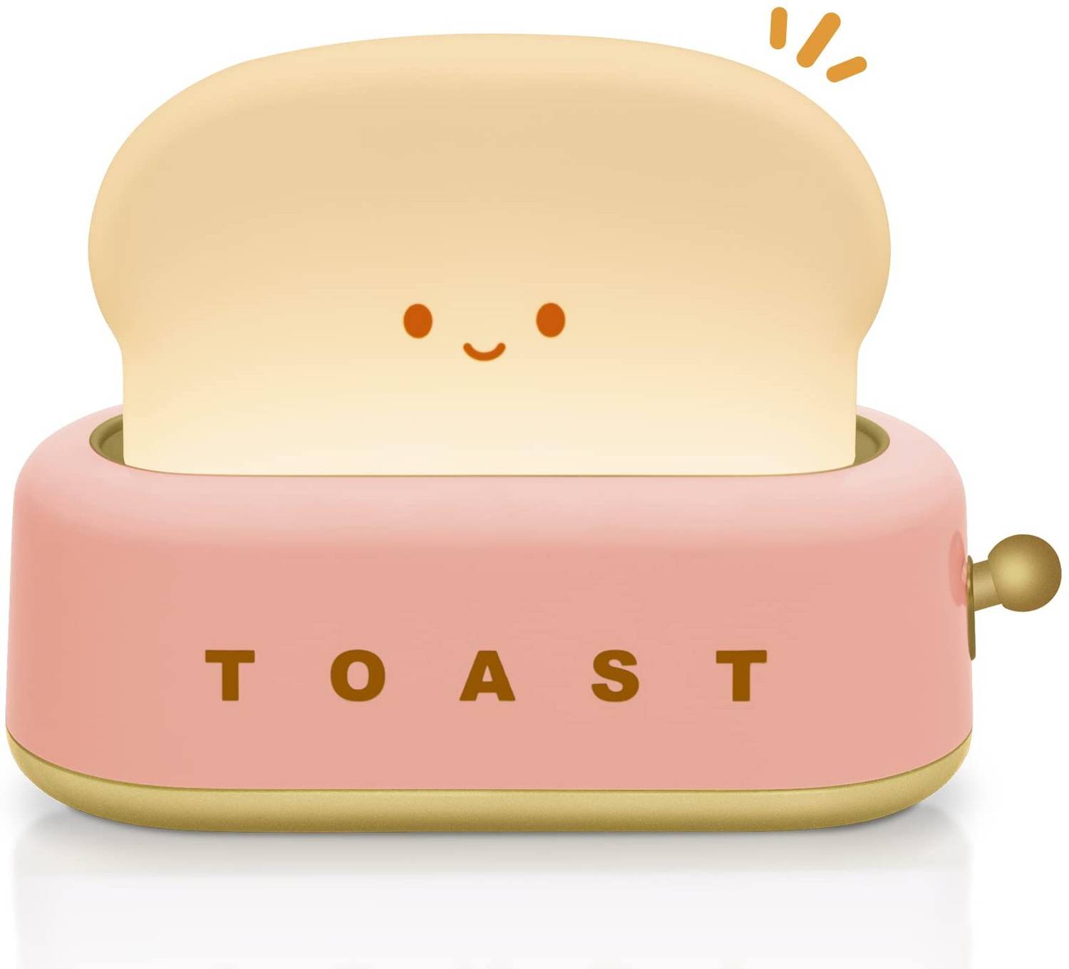 Refulgix Cute Bread Toast Decoration Lamp USB Rechargeable Dimm