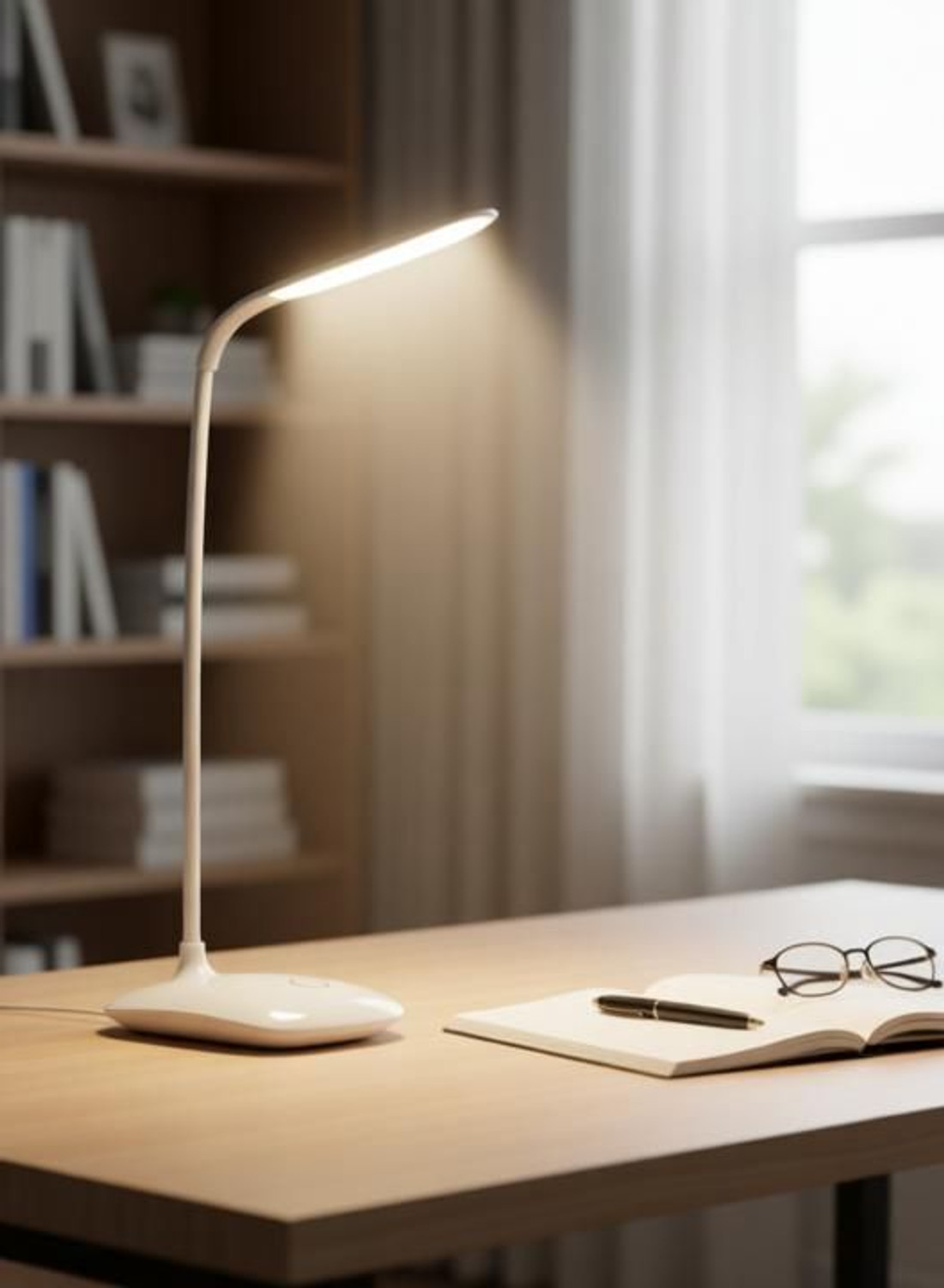 Image of Techfly Rechargeable Emergency Table Lamp Student Reading Light Led Foldable Desk T265 Study Lamp