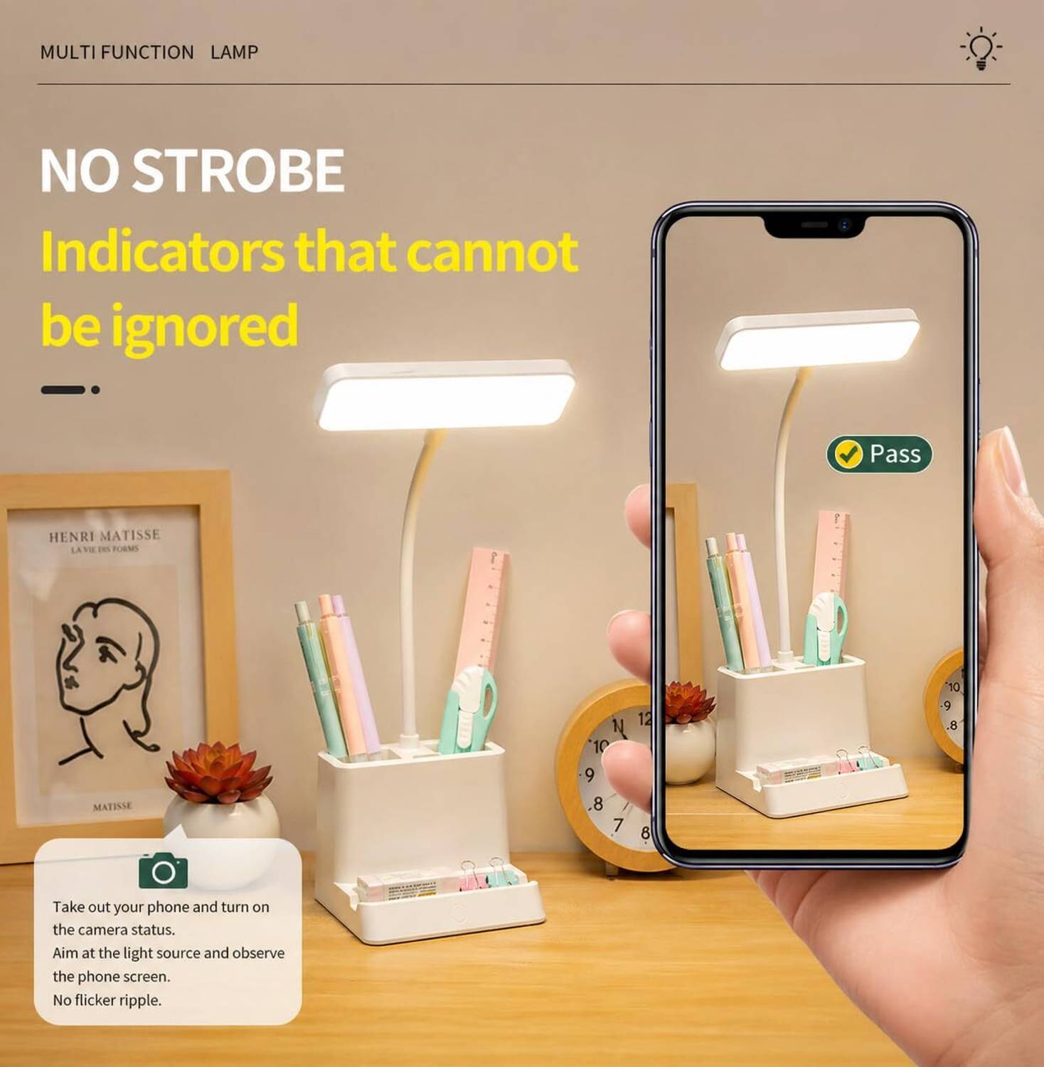 iDOLESHOP 3 Color LED Rechargeable Night Lamp - Image 5