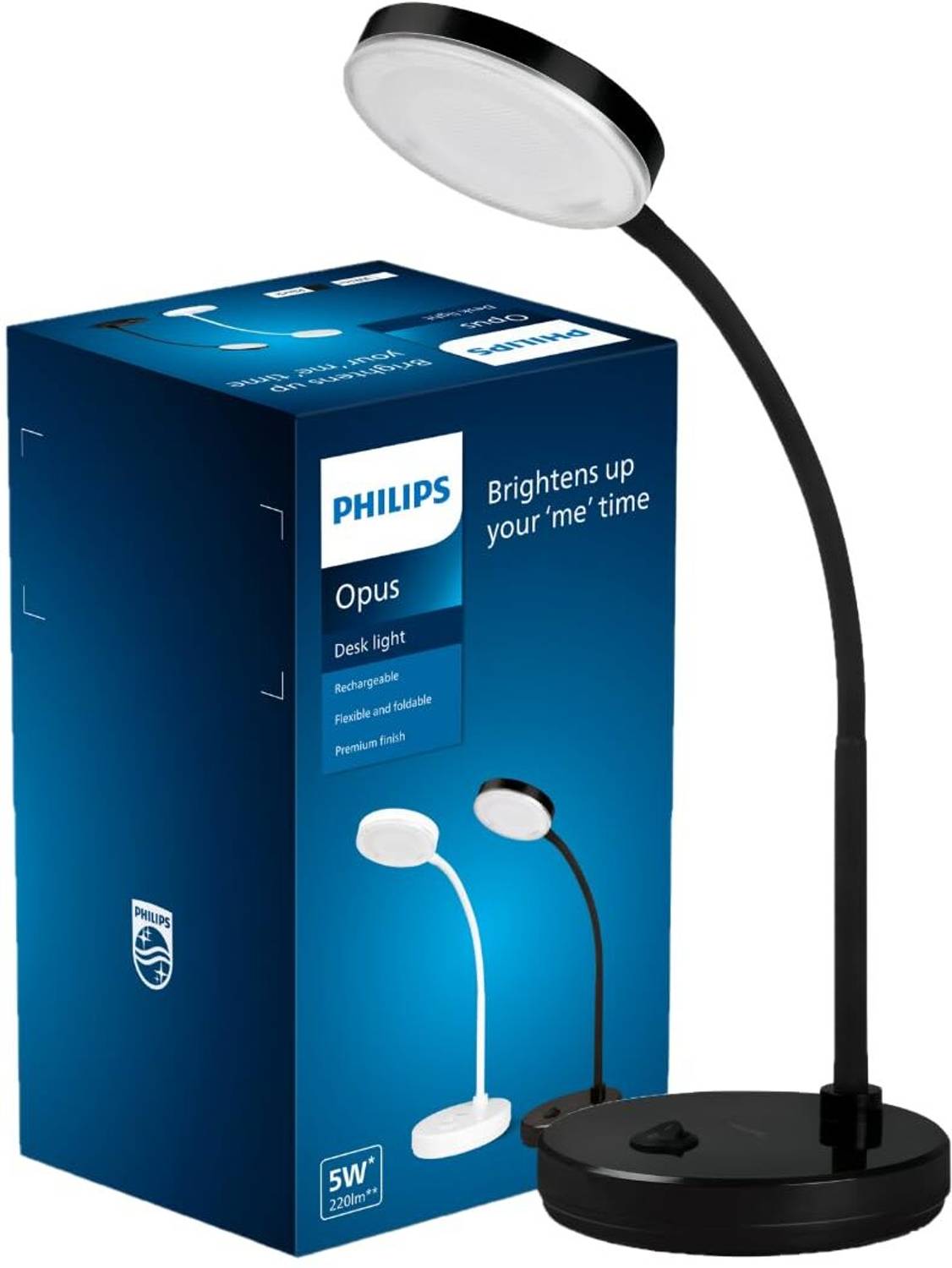 PHILIPS OPUS Table Lamp (48 cm, Black)