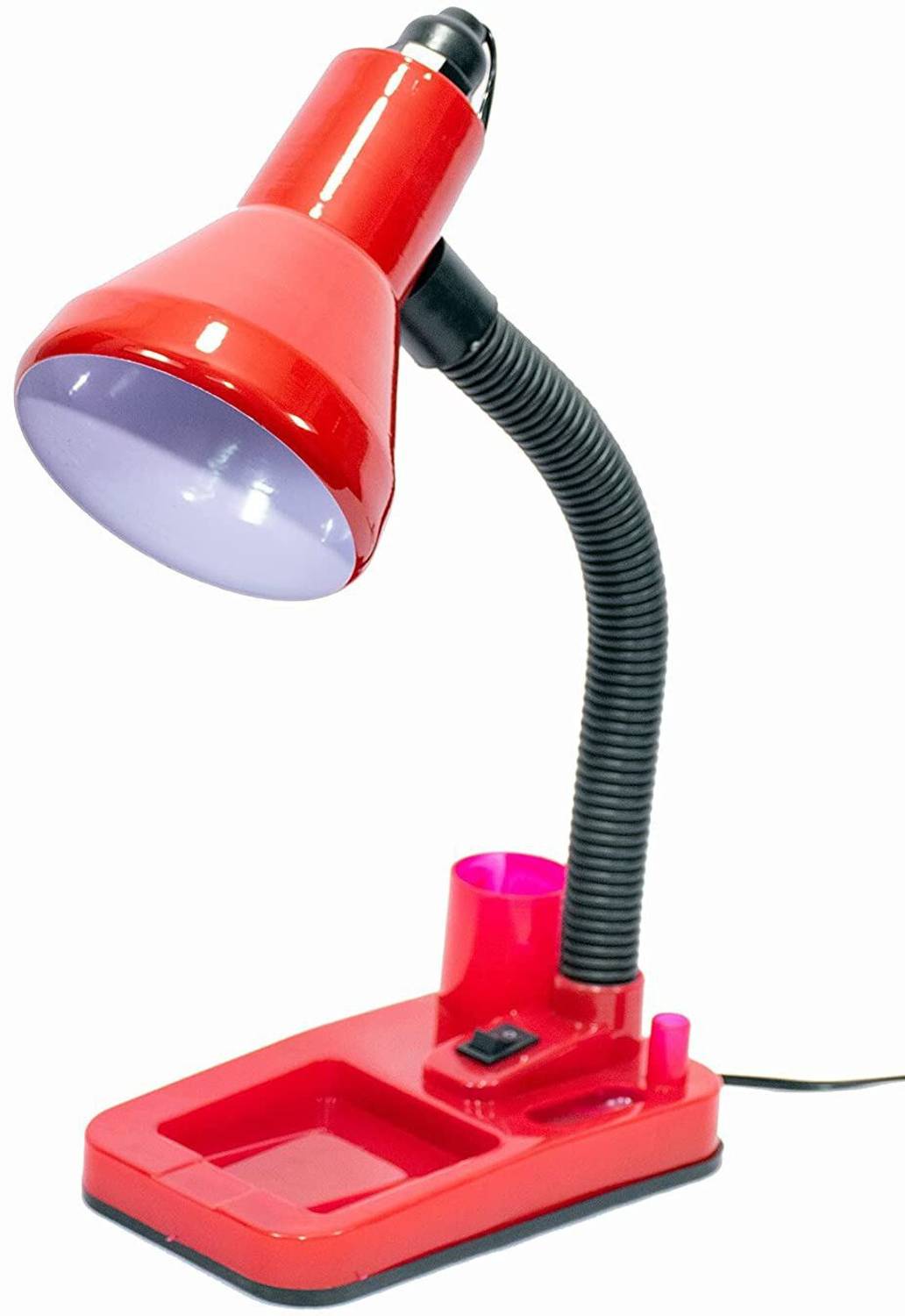 Caleta Study Lamp for Students with Metal Shade and Plastic Base