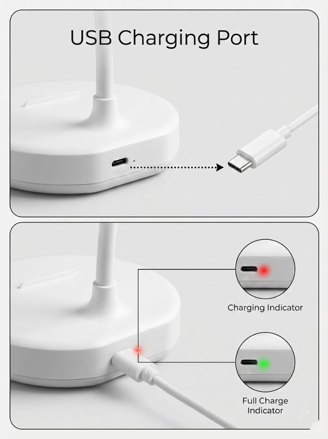 Image of Trust Ware Lamp for study Touch Sensor On /Off Table Lamp USB Rechargeable Study Lamp
