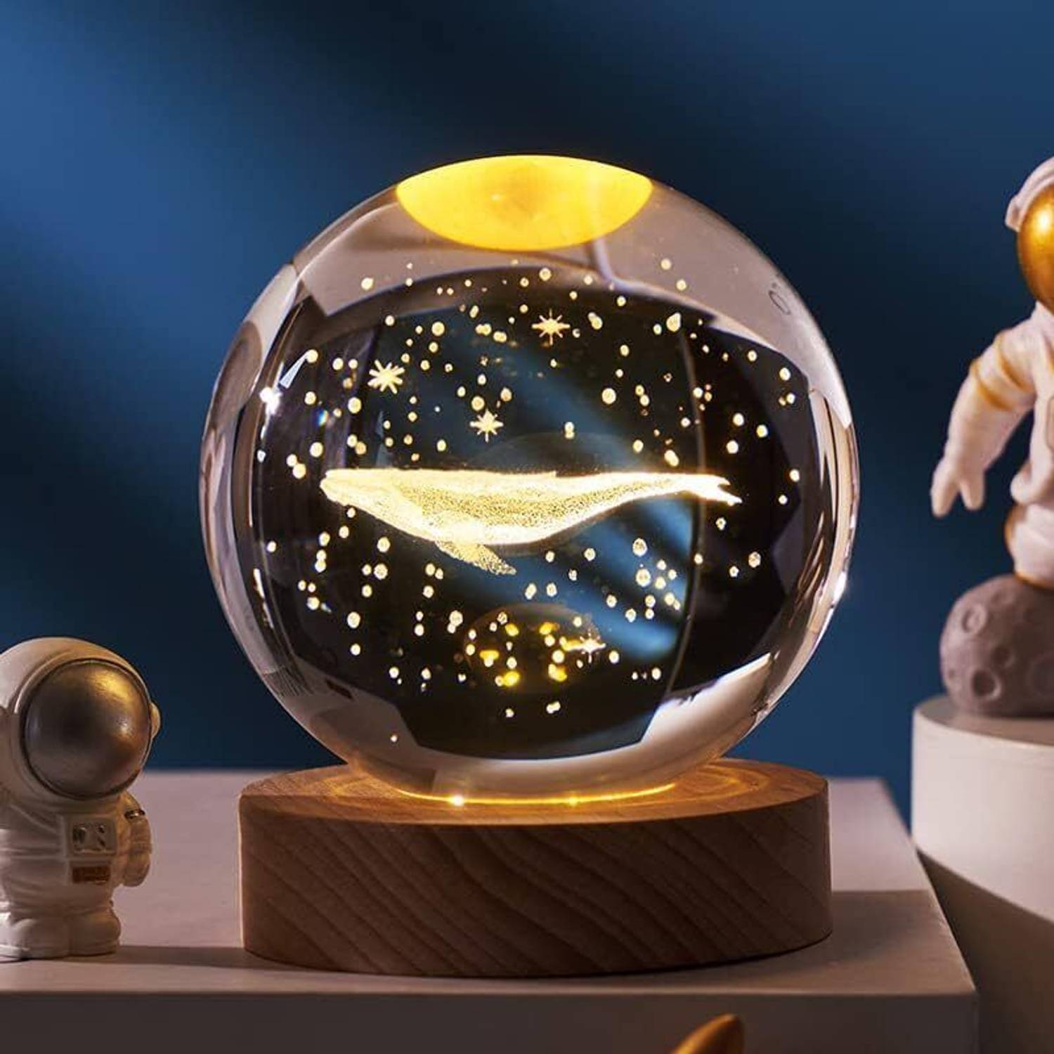 carempire Crystal Ball Night Light Projection Lamp Planet Model 3