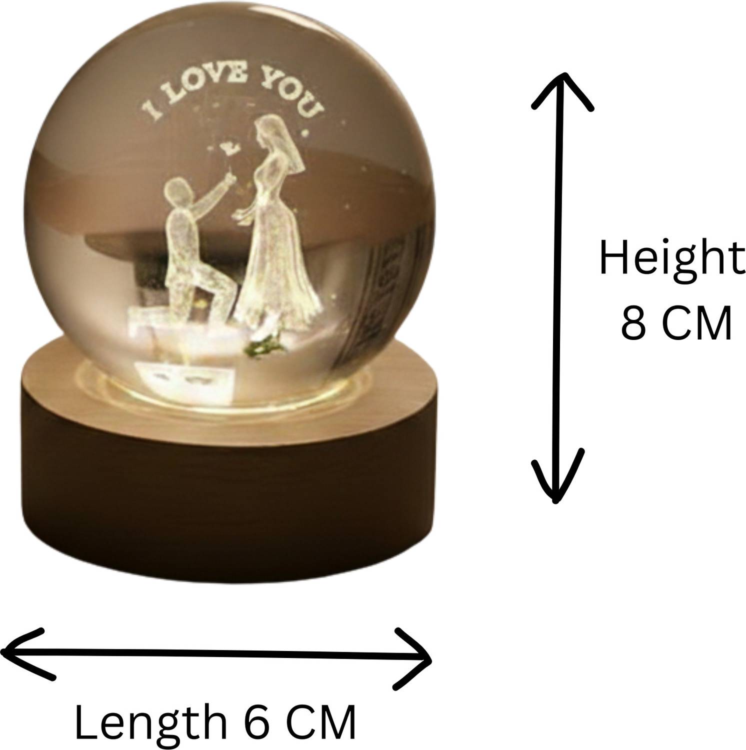 TinyTrenz Romantic Crystal Ball Lamp - Image 2