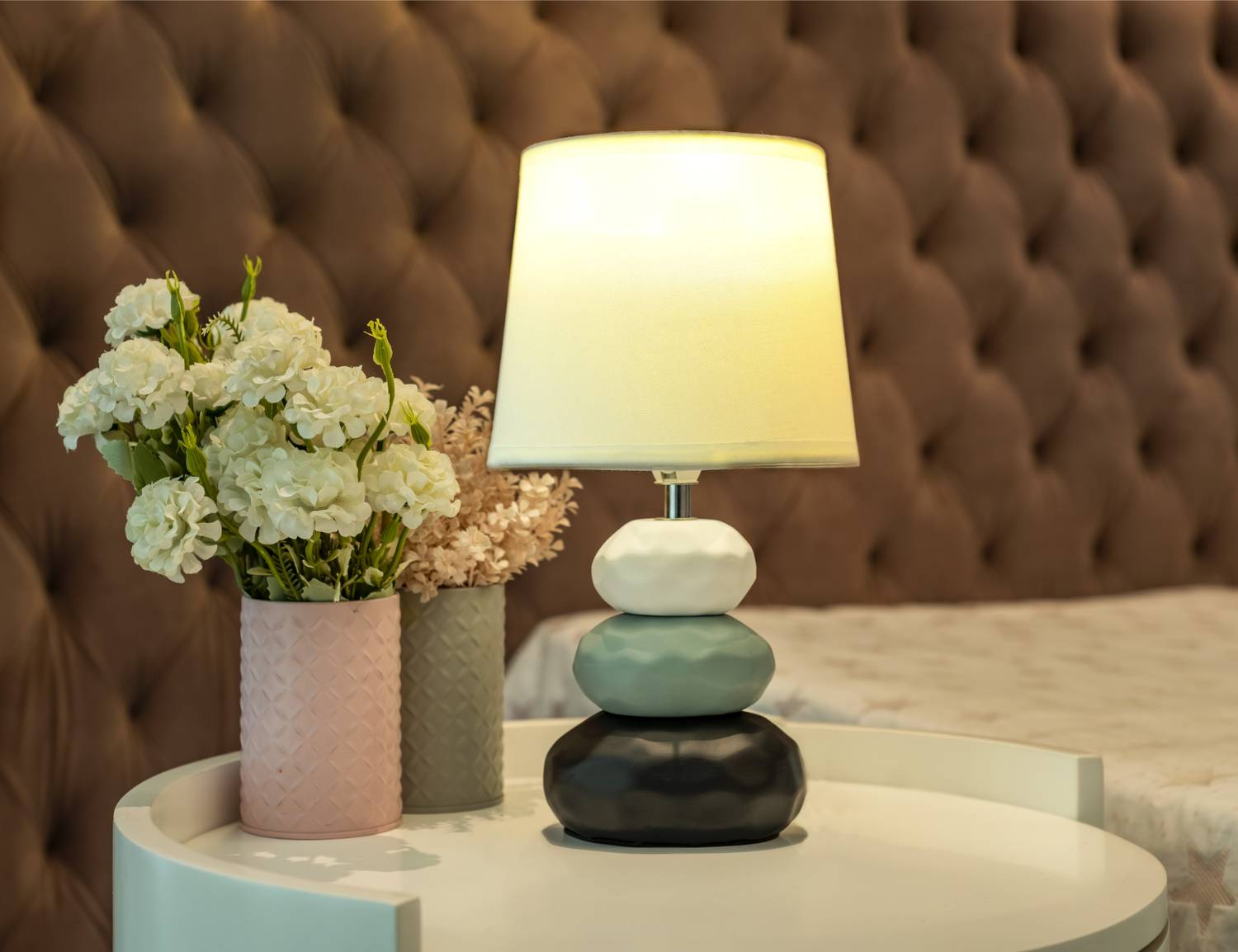 Magik Ceramic Decorative Table Lamp 5 watt bulb included Dining,