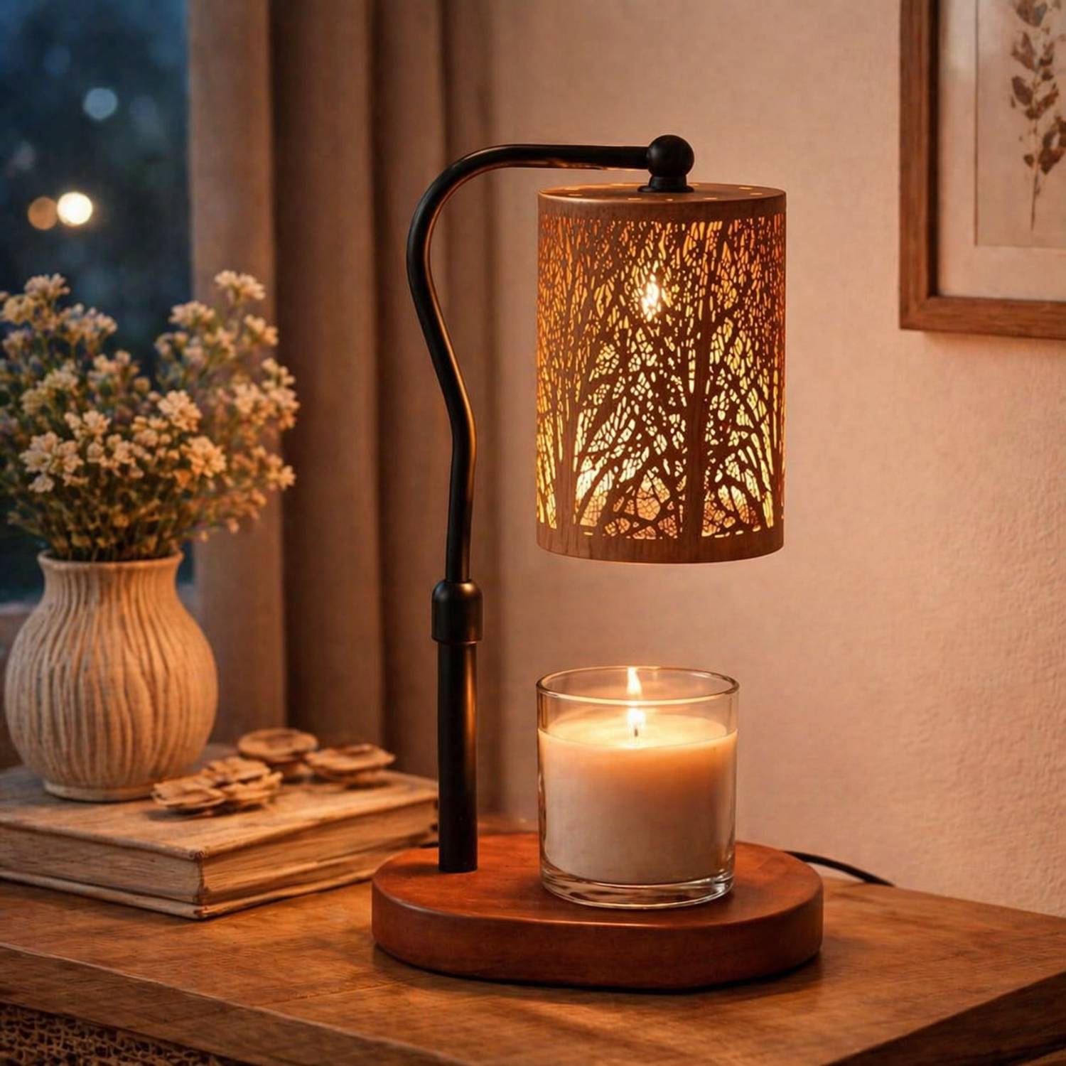 CraftVatika Candle Warmer Lamp with Dimmer & Adjustable Height