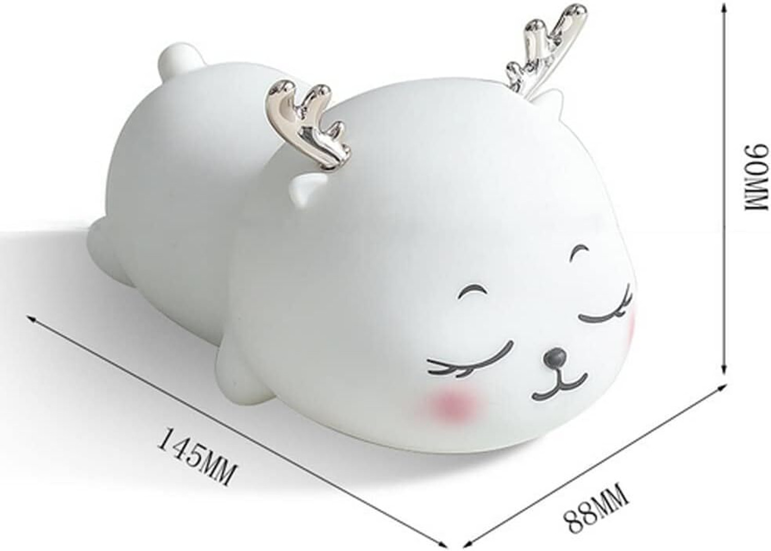 Image of LAMAJ Deer Silicone Night Light LED Soft Touch Lovely Room Light for Kids Night Lamp