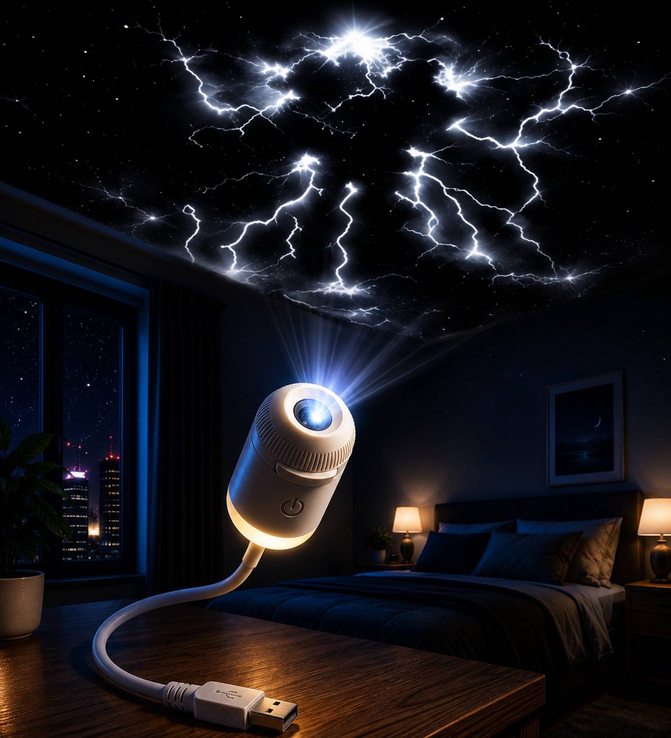 cafeinado willa Projector Light Galaxy (6 Slide) USB Portable Night - Image 5