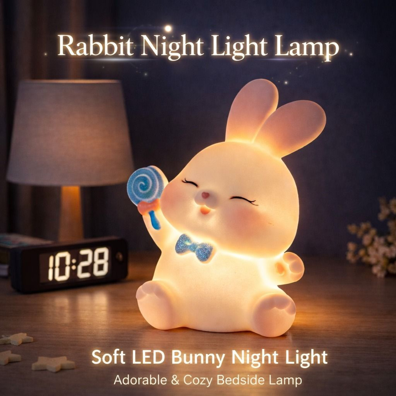 Image of Gridcart Cute Bunny LED Night Lamp Night Lamp