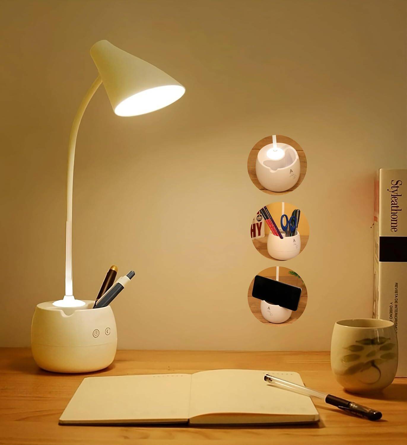 FIRSTLIKE Touch Switch Desk & Night Study Lamp For Children Readi