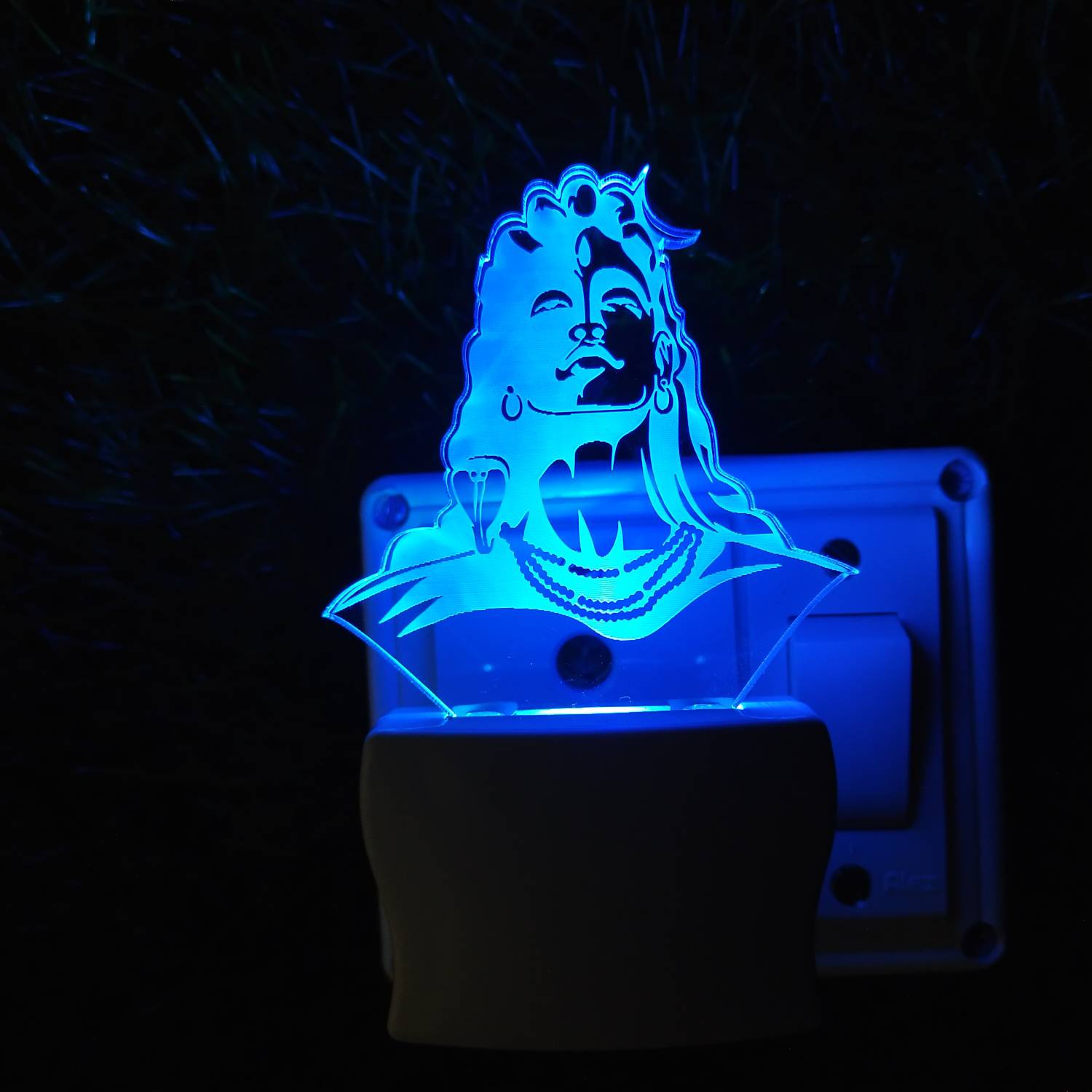 Talgo ADIYOGI SADGURU Acrylic 3D Illusion RGB 7 Colour Changing L