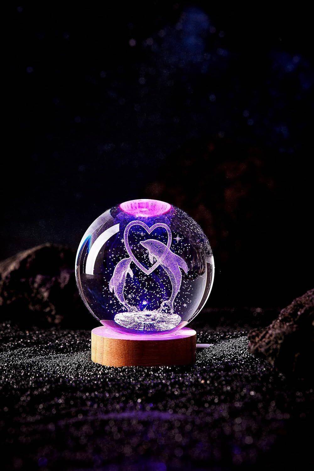 STARKENDY 16 Colors 3D Crystal Ball Lamp - Image 3