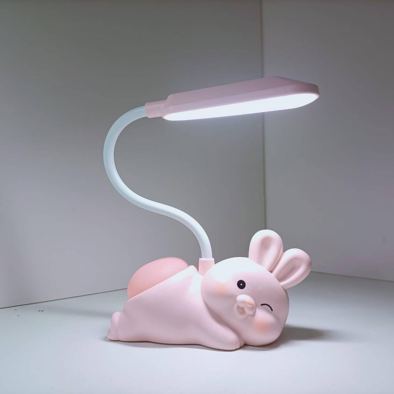 Little hands decor Cute Bunny Silicone Night Lamp Table Lamp (8 c