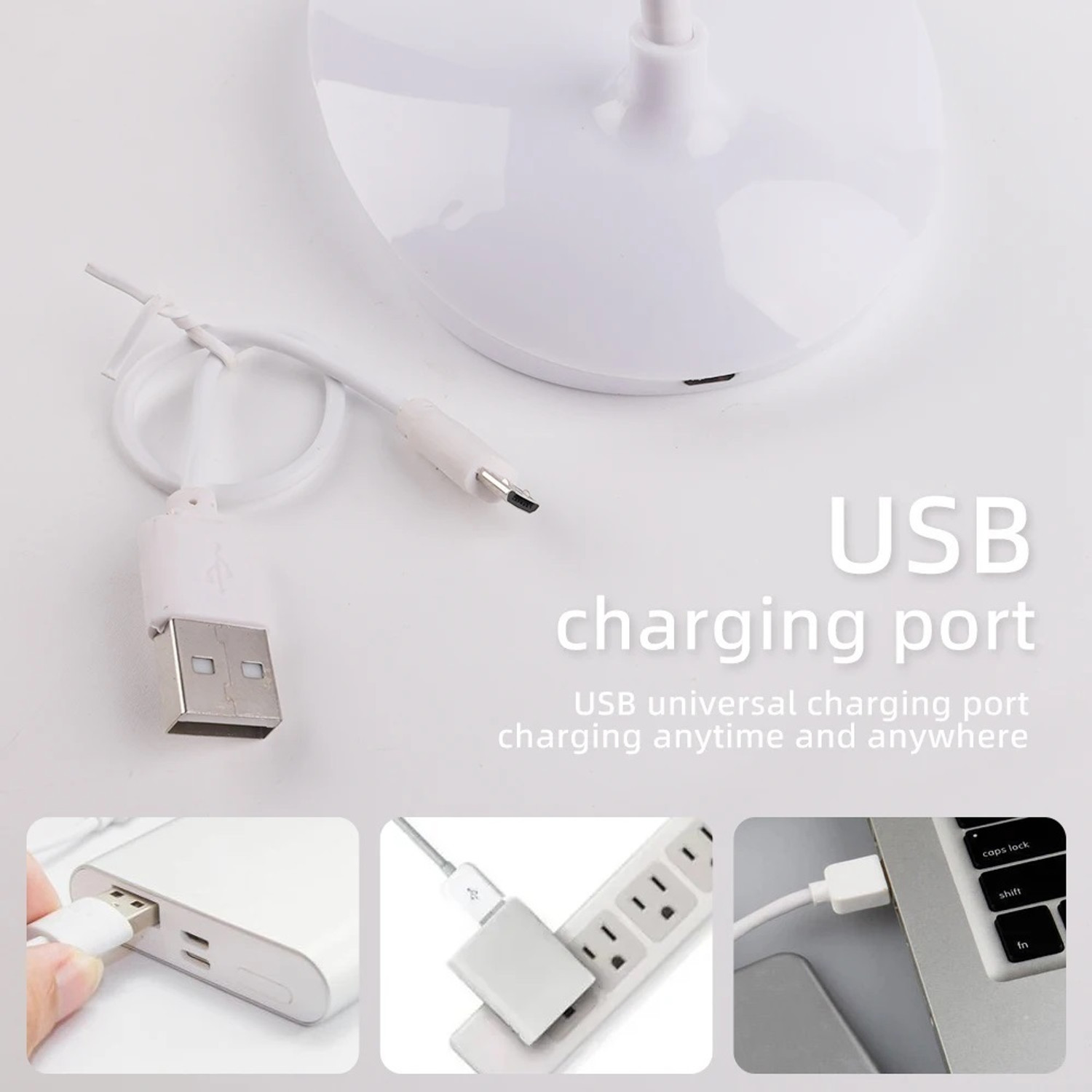 Image of NAIRO Rechargeable LED Table Lamp for Study Touch Control Foldable Dimmable Table Lamp
