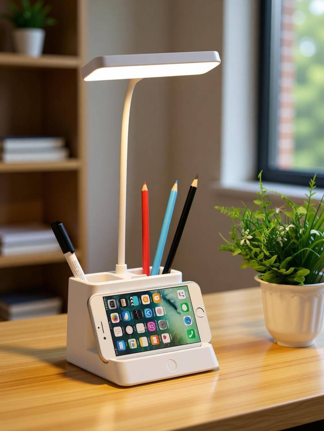 FIRSTLIKE 3 Level Brightness Rechargeable Desk Lamp - Image 4