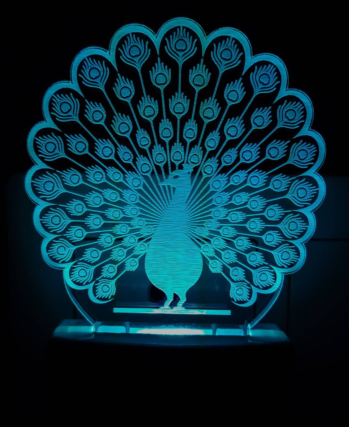 AJANTA Peacock Code:2057 3d Night Lamp