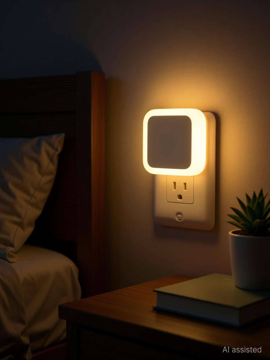 Image of H Decor 0.5W LED Premium Night Light ON /OFF LED or bedroom office living room Night Lamp Night Lamp
