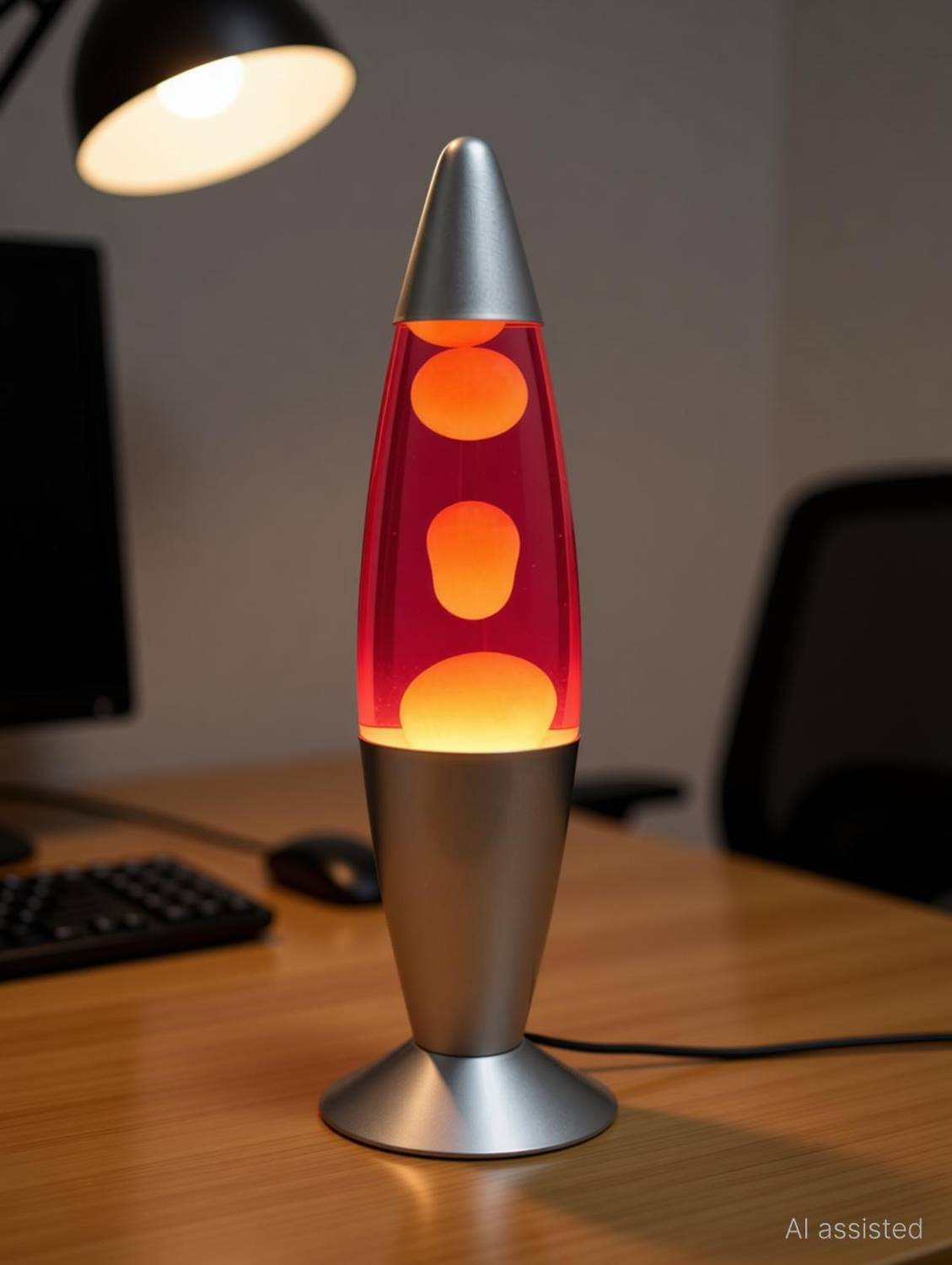 KARP 16 inch (Rocket shape) Lava Lamp – Metal & Glass | Decor