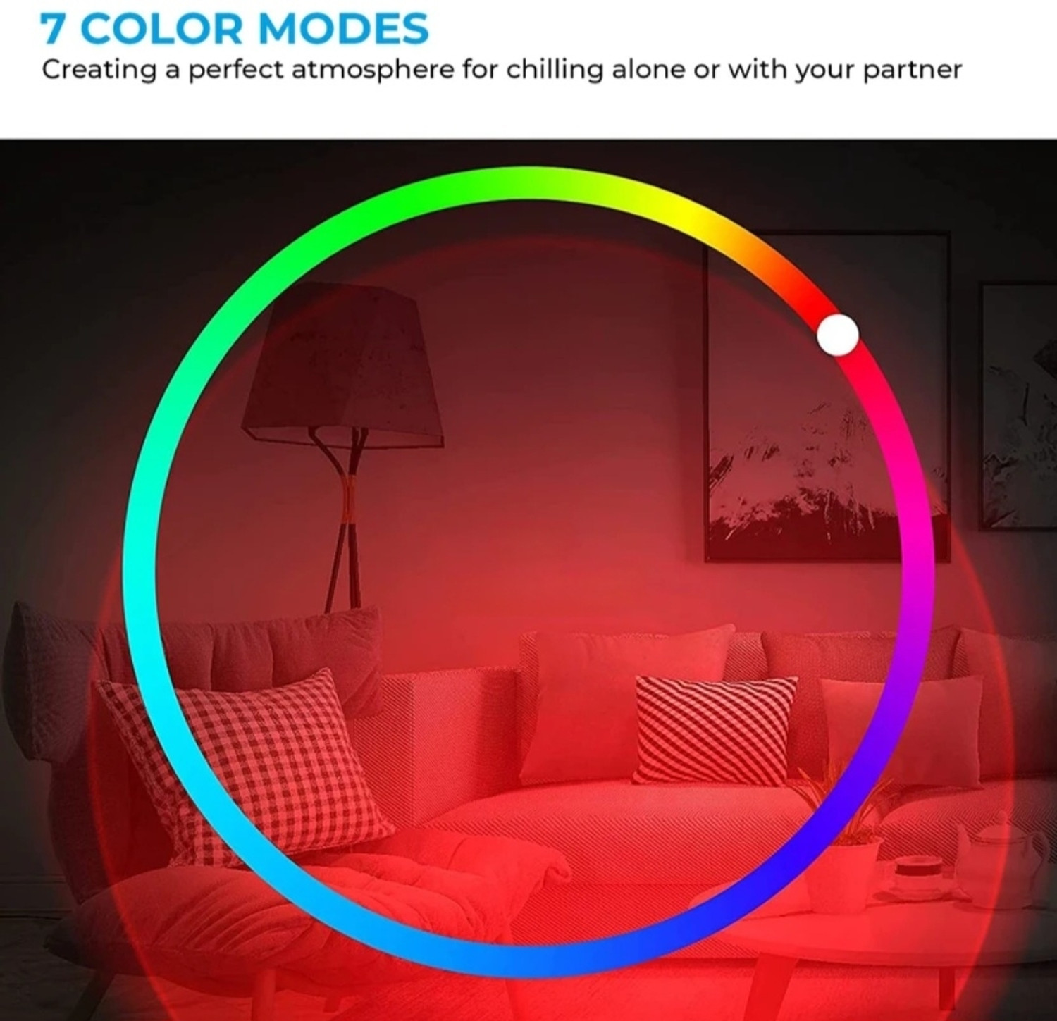 Image of Alkine Sunset Projection Lamp Light for Home Decor Cars Video Shoots Bedroom Night Lamp