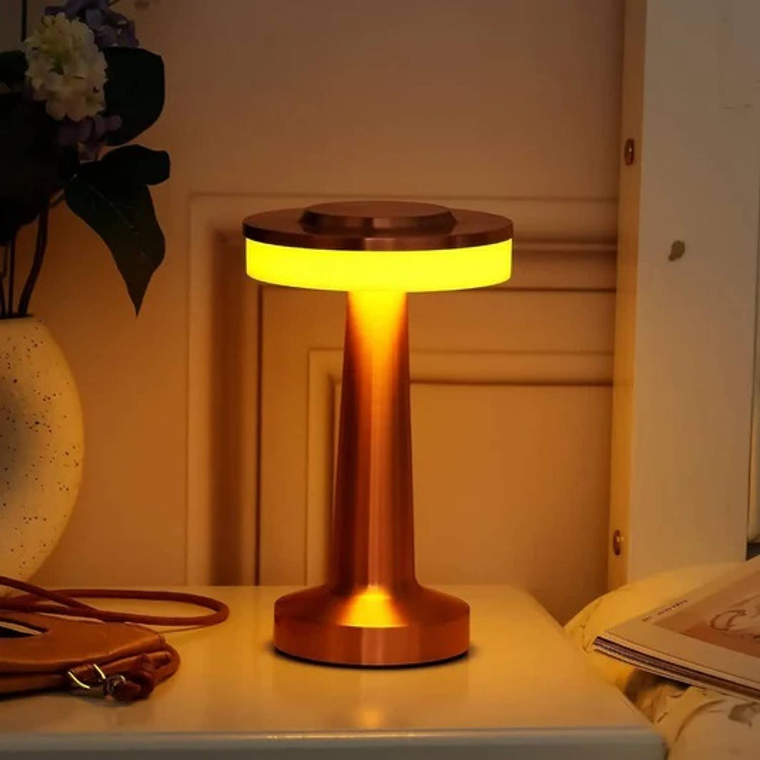 CYMNIX Portable LED Table Lamp with Touch Sensor, Night Lamp with