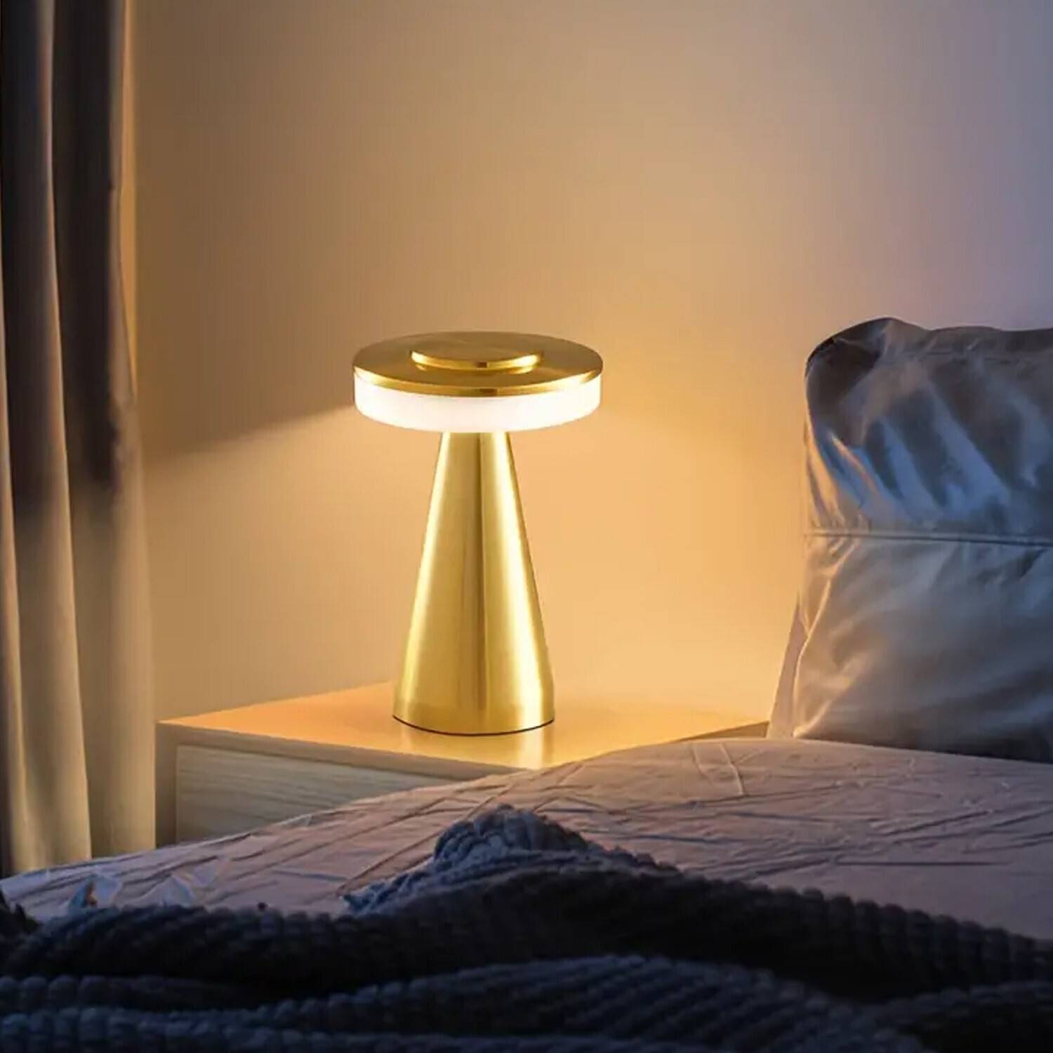 AASHRO MALL Lamp 3 Level Brightness Touch Control Rechargeable Ni