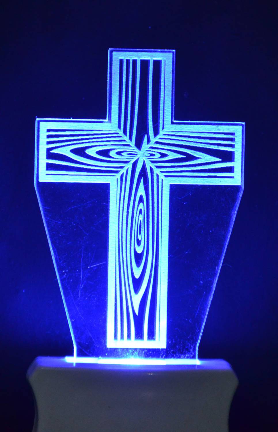 Gojeeva The Christian Cross 3D illusion Night Lamp is Extremely c