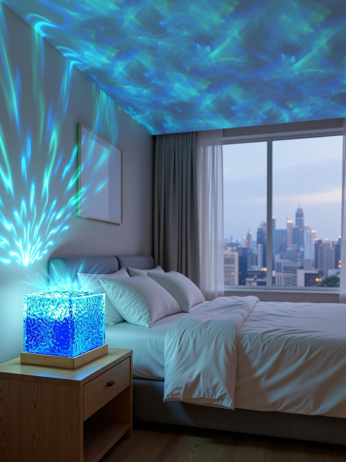 Image of Desidiya Ocean Water Lamp# Table Lamp