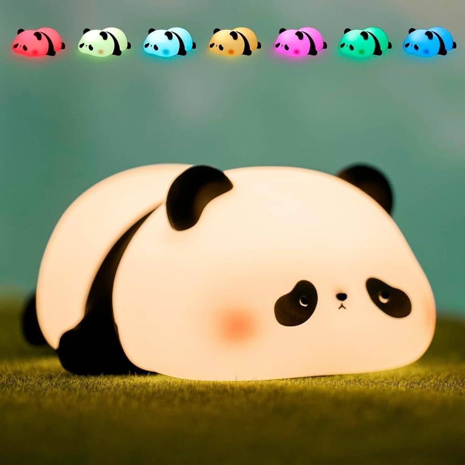 MILONI USA Cute Panda Silicon USB Rechargeable Night Light Lamp N