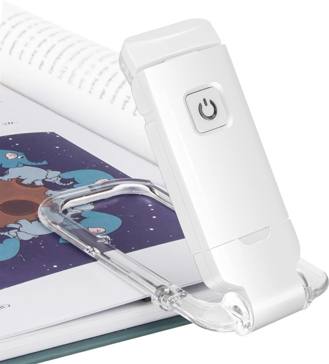 Image of TATSAM USB Rechargeable Clip-On Book Light | 3 Modes | Portable & Eye-Friendly Study Lamp