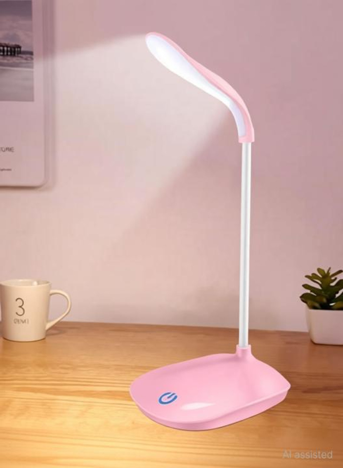 Image of AKR Study lamp Rechargeable Led Touch On Off Switch Student Study Reading Dimmer Led Study Lamp