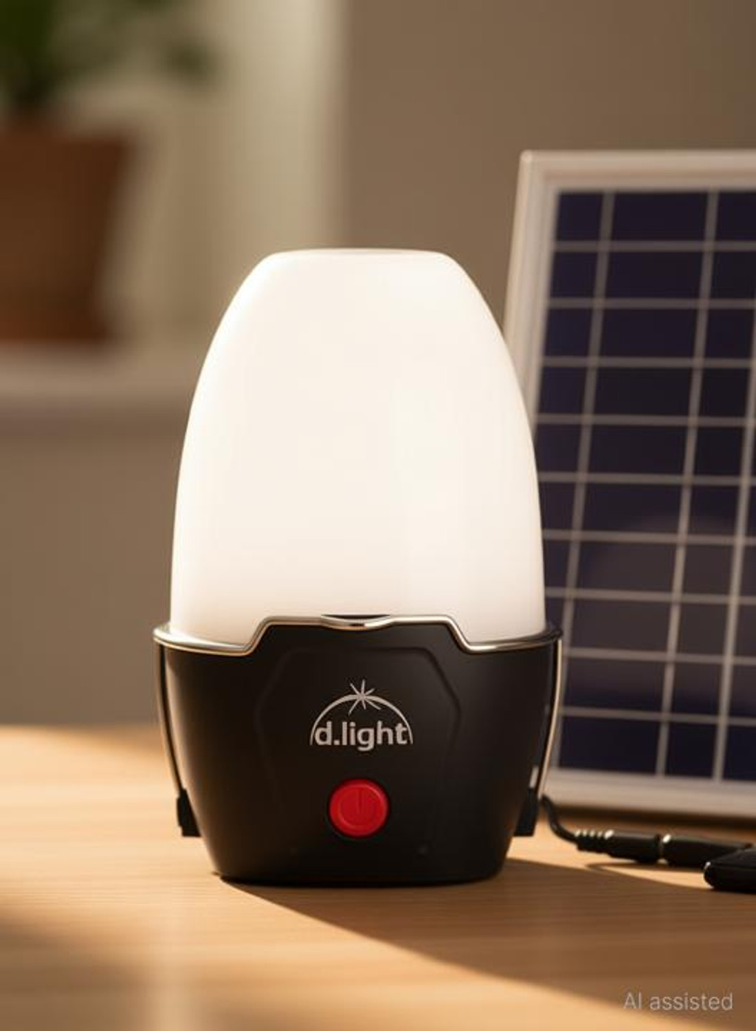 Image of d.light S670 solar light with mobile charging for indoor and outdoor Table Lamp