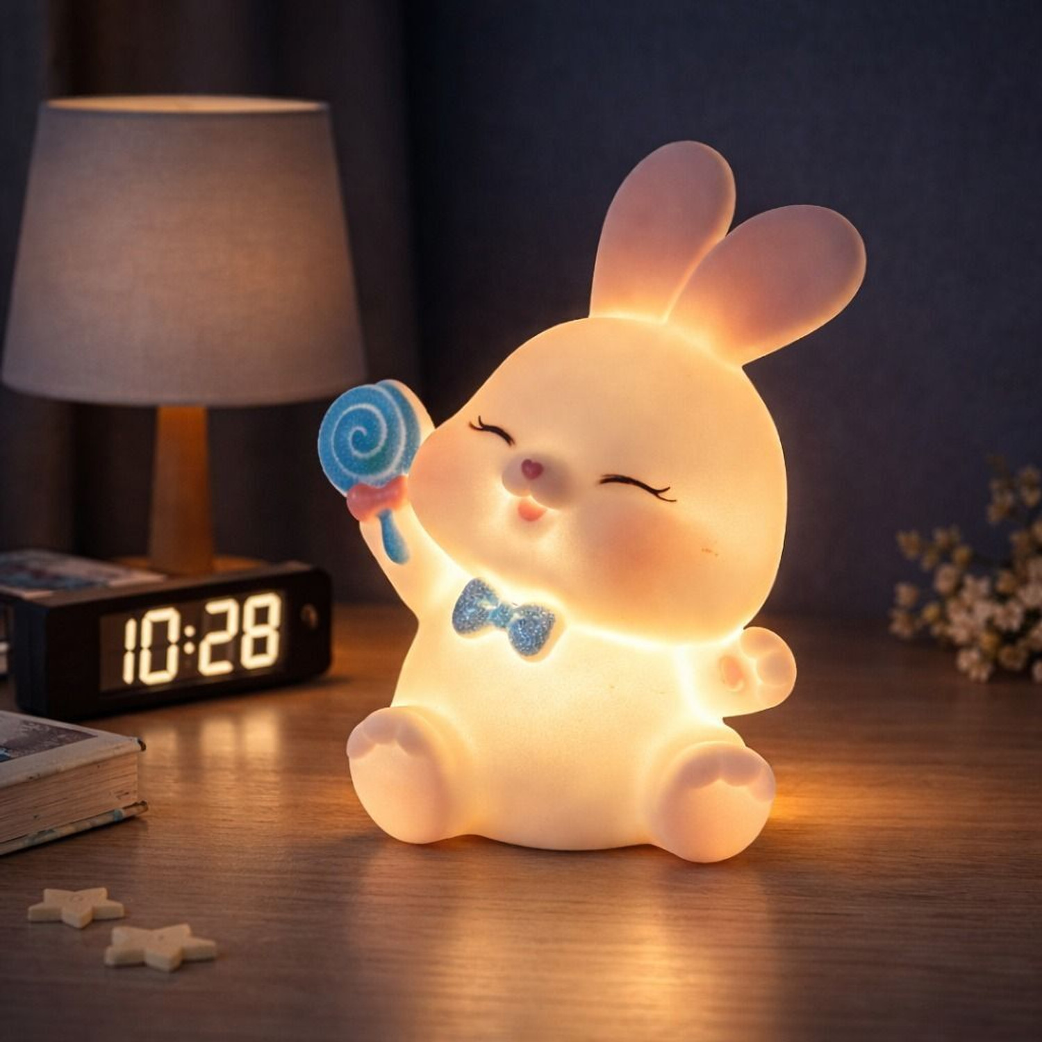 Image of Gridcart Cute Bunny LED Night Lamp Night Lamp