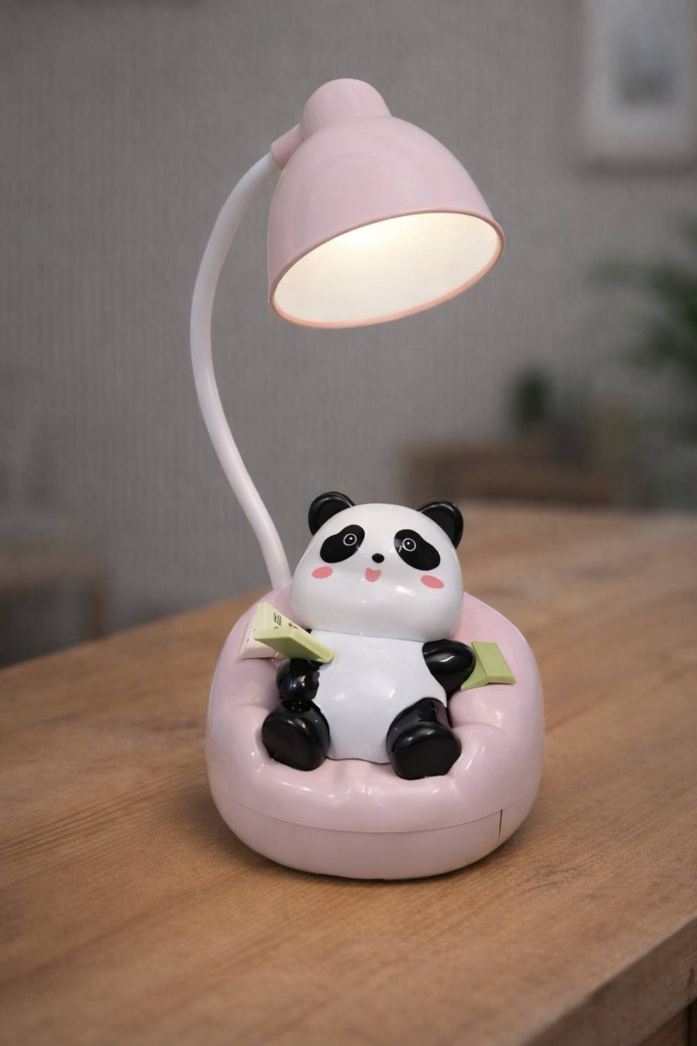 Gridcart Panda LED Desk Lamp with Phone Holder Study Lamp (12 cm,