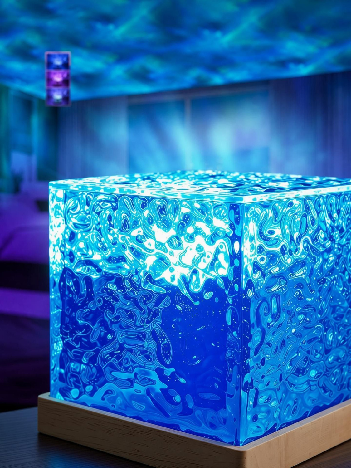 Image of Desidiya Ocean Water Lamp# Table Lamp