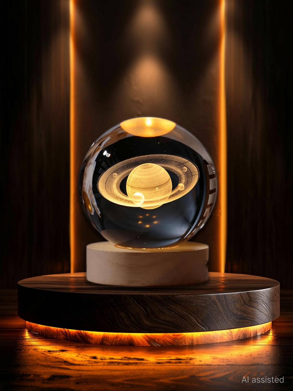Budgetmein Celestial Ball Saturn 3D Galaxy Night Lamp - Image 2