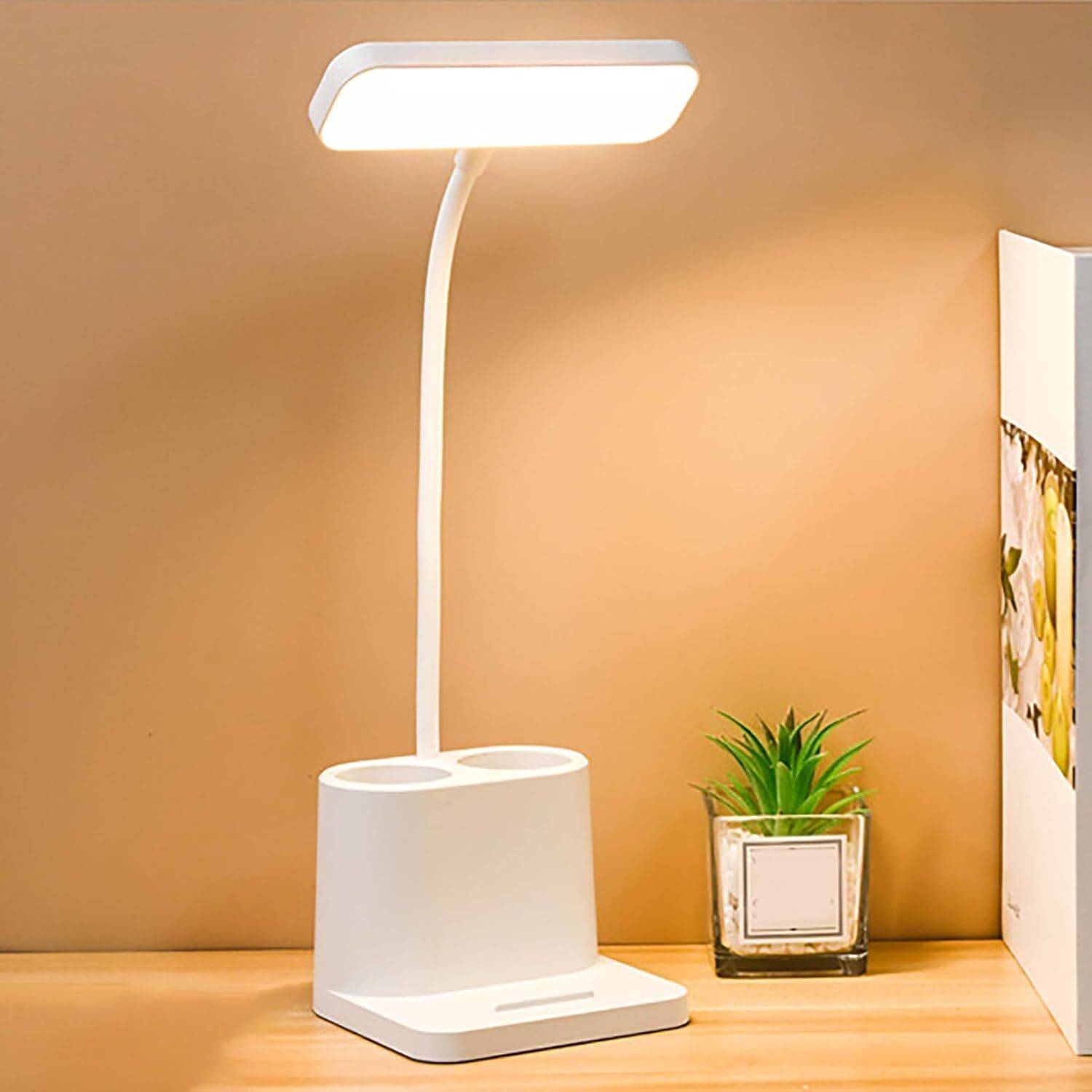FIRSTLIKE 3 Colour Mode Rechargeable, Flexible Gooseneck LED Stud