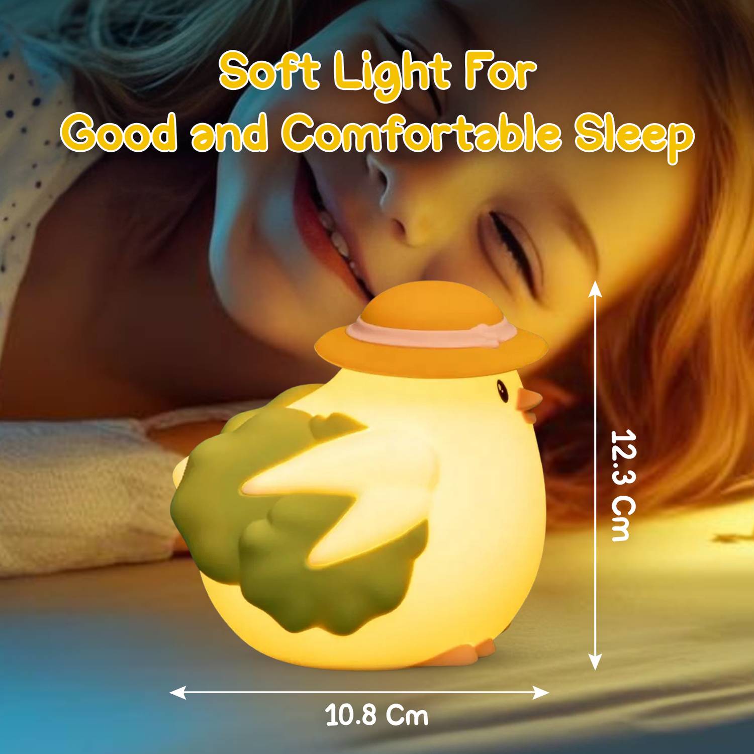 飛*鳥様 GAME BOY型さいせいマシン&うすチュウLEDライト Sakuya Chicken Night Light for Kids Room | Soft Silicone Animal