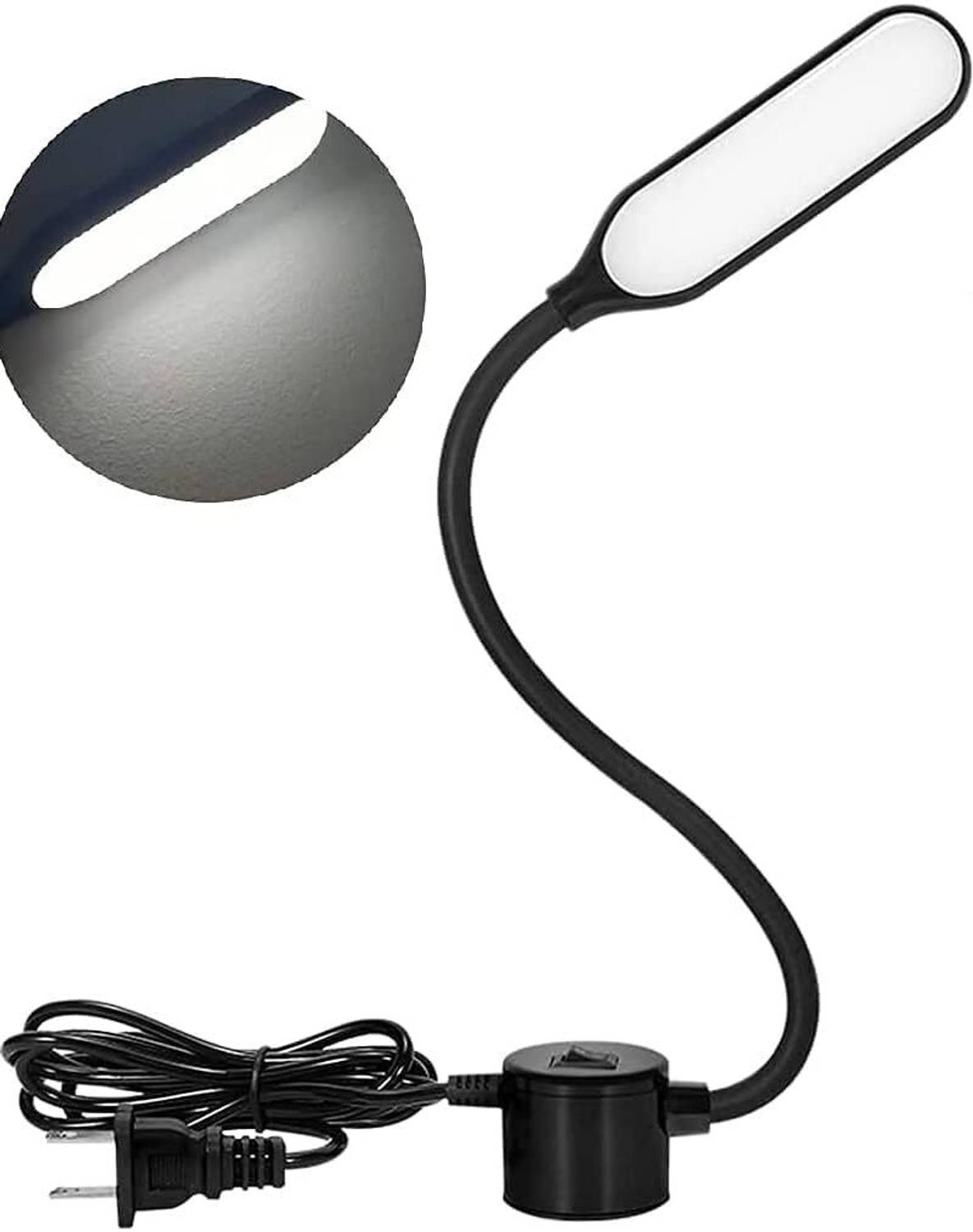 Peakcon 5W Sewing Machine Light with Magnetic Mounting Base (BLAC