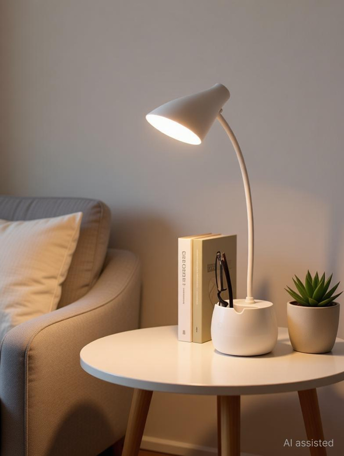 Image of Geo SPORTS 3 Colour Mode Rechargeable, Flexible Gooseneck LED Study /Desk Study Lamp
