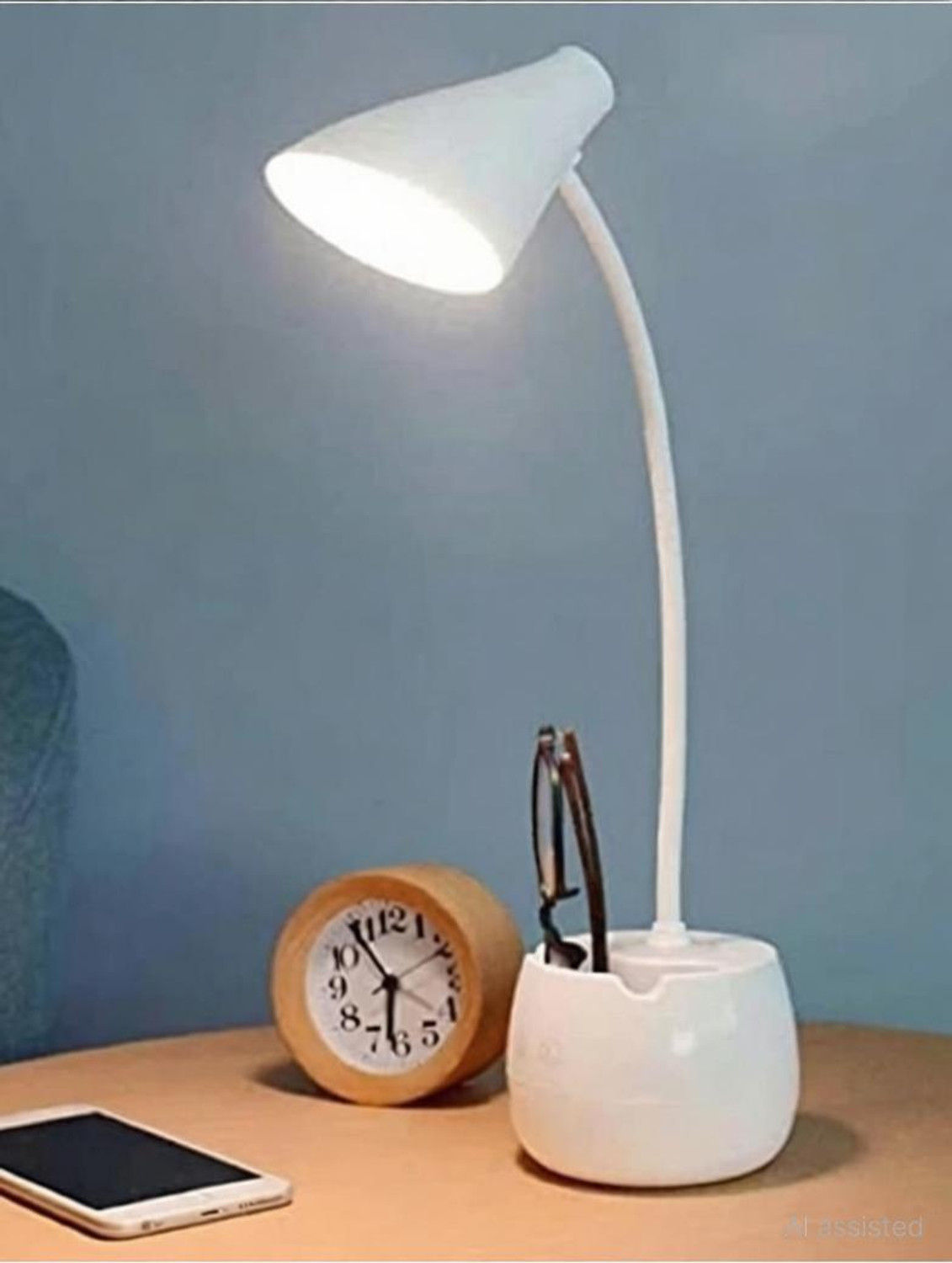 Image of Geo SPORTS 3 Colour Mode Rechargeable, Flexible Gooseneck LED Study /Desk Study Lamp