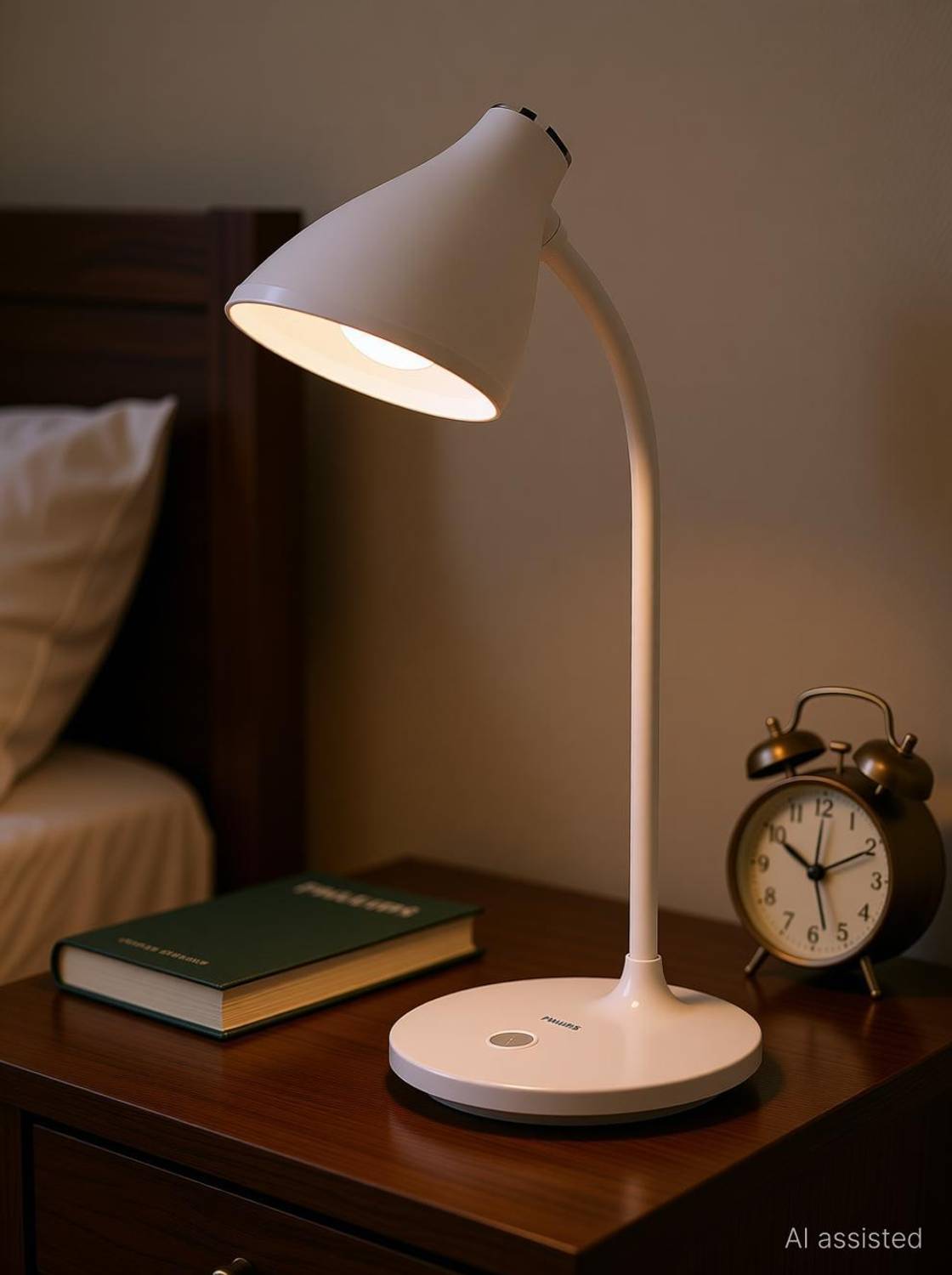 PHILIPS Skyy Study Lamp (41 cm, White)