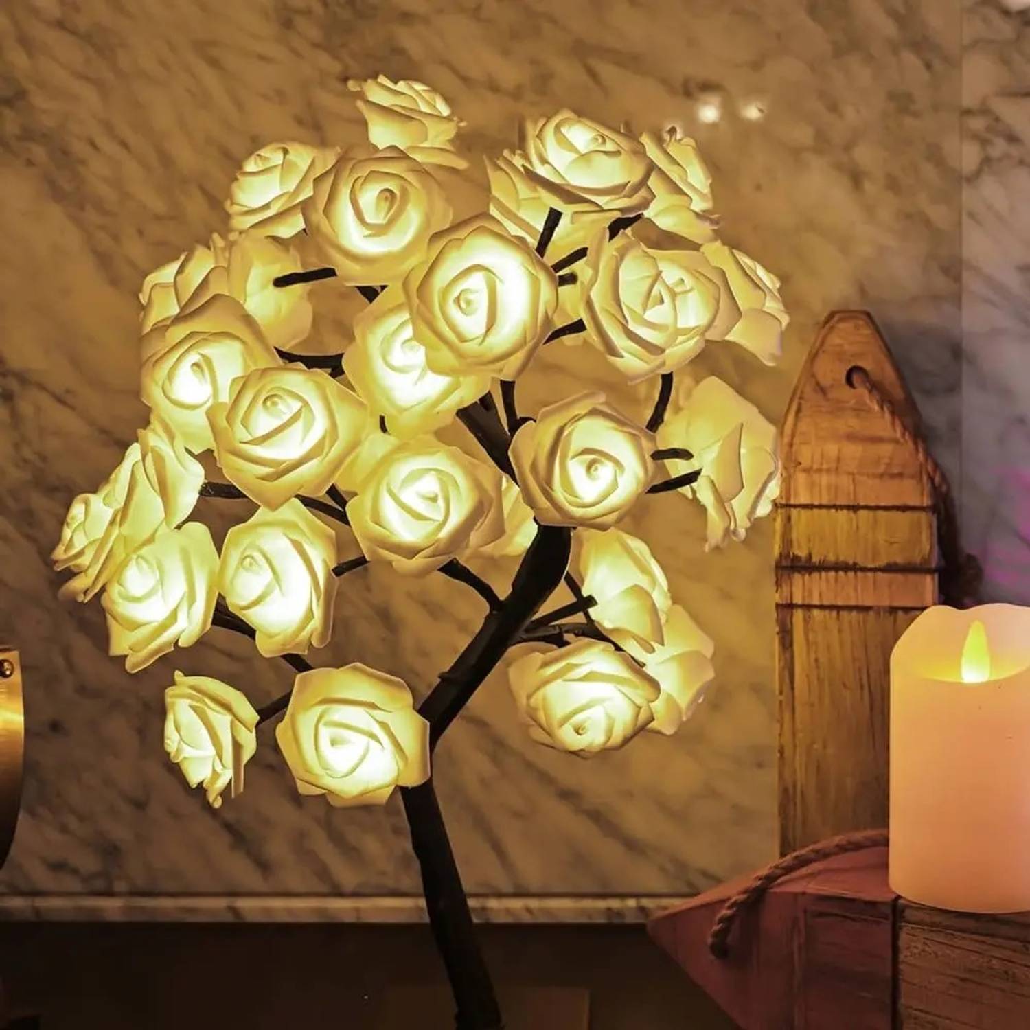 glowserie LED Rose Flower Tree Night Light - Image 5