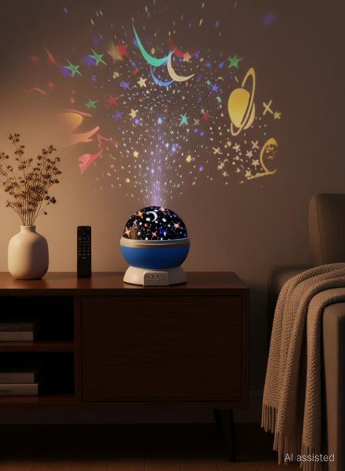 Image of Fitaza Star Master Night Light Lamp Projector Rotating Projector Star Night Lamp