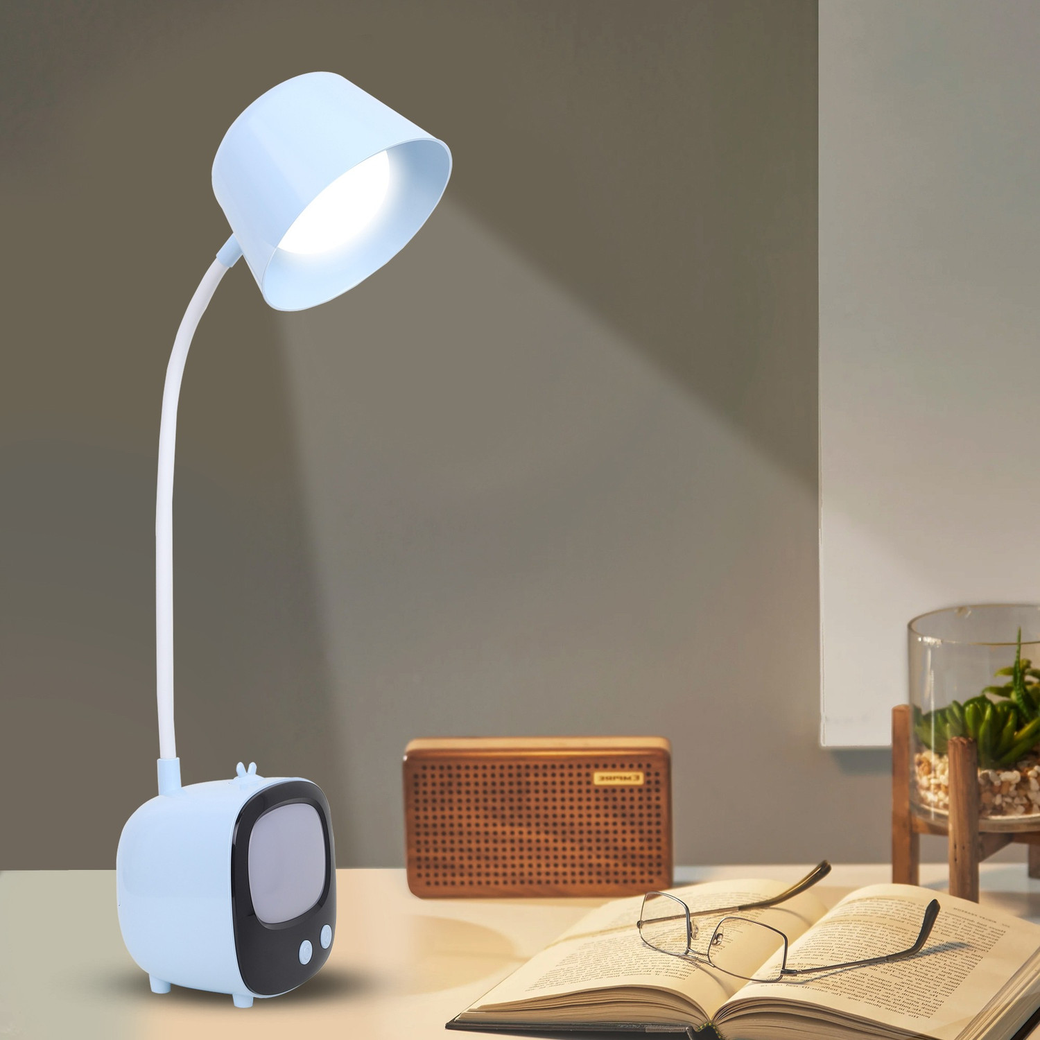 Image of AKR TV Design Rechargeable LED Desk Lamp Touch Control Table Lamp