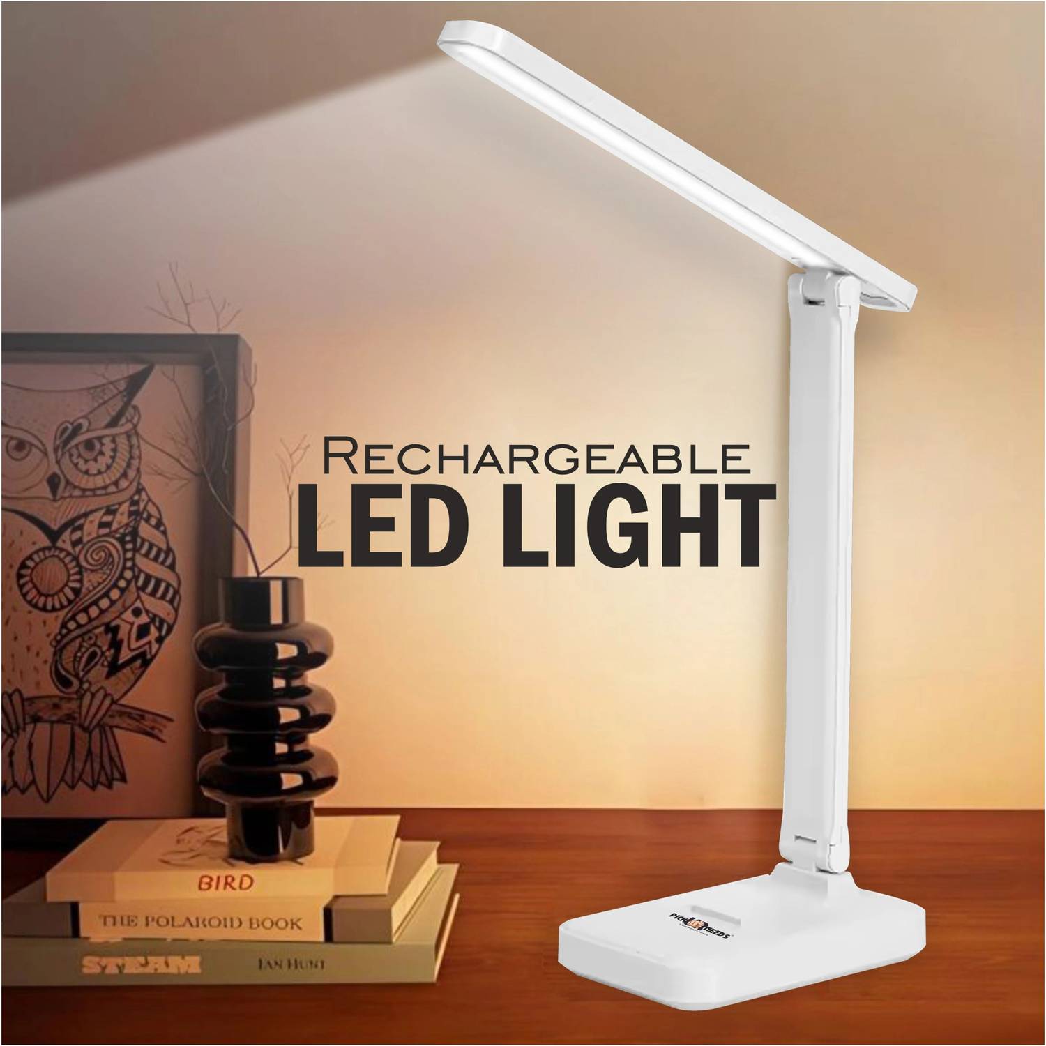 Pick Ur Needs Rechargeable LED Desk Table Lamp 3 Multiple Light T