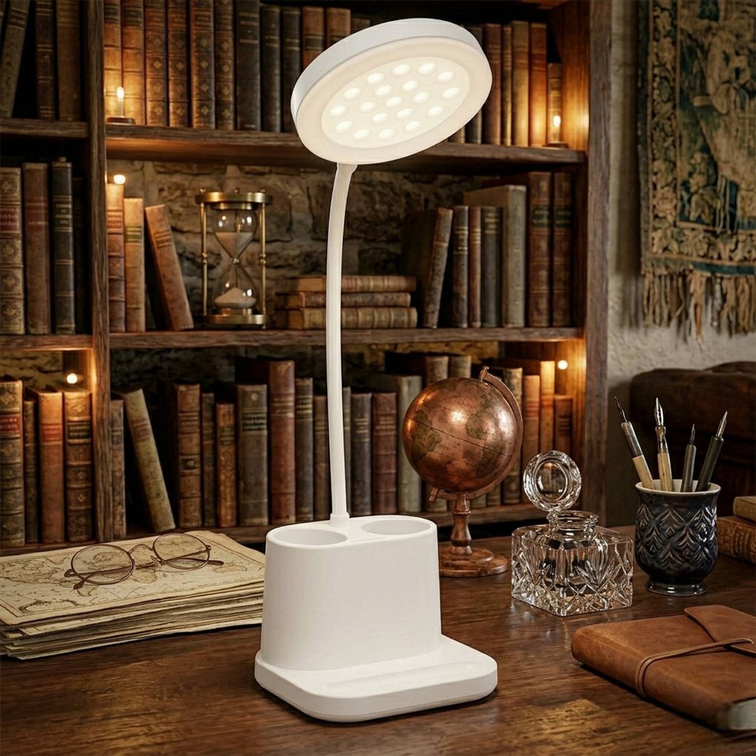 GJSHOP Rechargeable LED Desk Lamp with Eye Care Light 3 Modes,