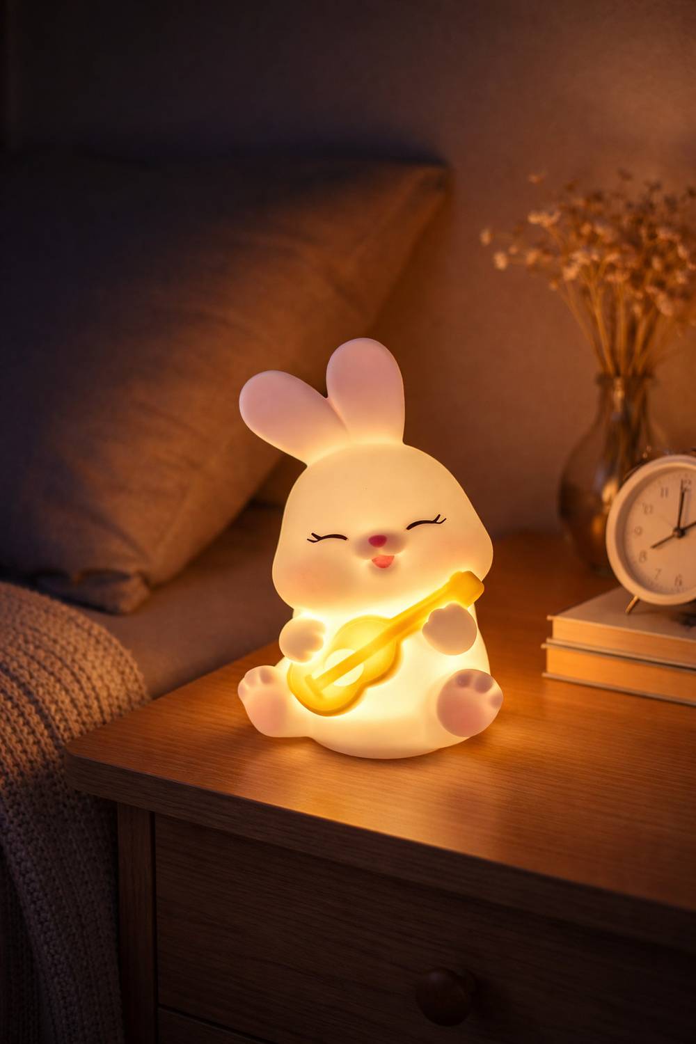 Gridcart Cute Bunny Night Lamp White - Image 1