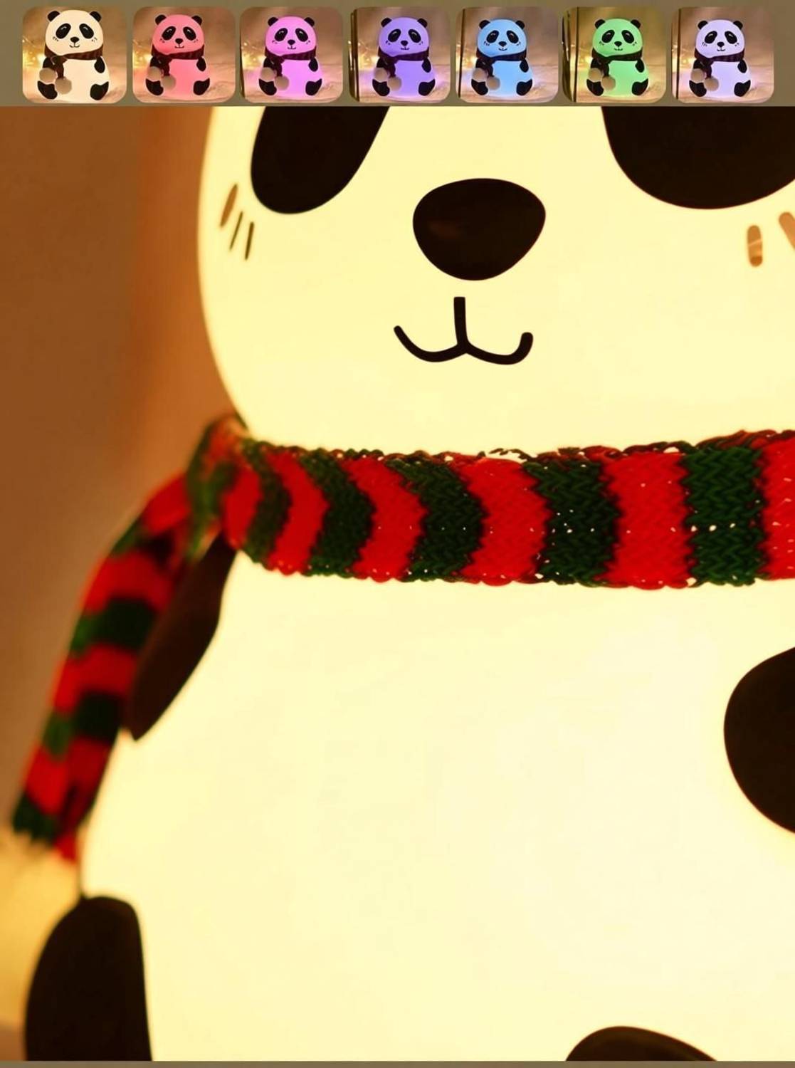 Dazzel Flex Rechargeable Silicone Panda Night Light - Image 2