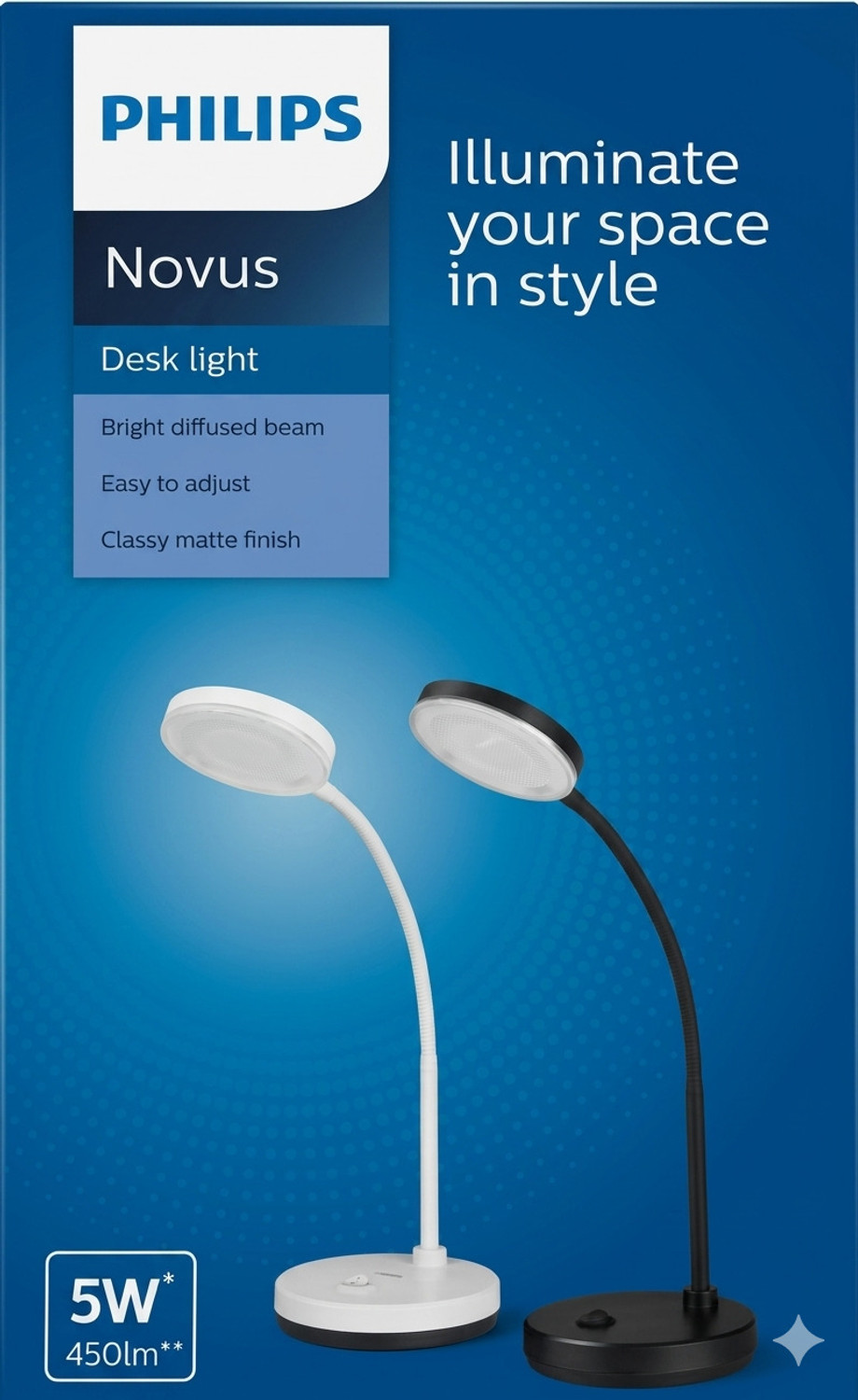 Image of PHILIPS Novus LED Desk Light / Study Lamp !FULLY ADJUSTABLE DESIGN Study Lamp