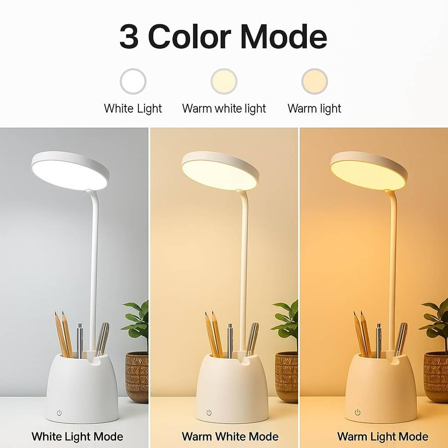 FIRSTLIKE 3 Colour LED Table Lamp - Image 3